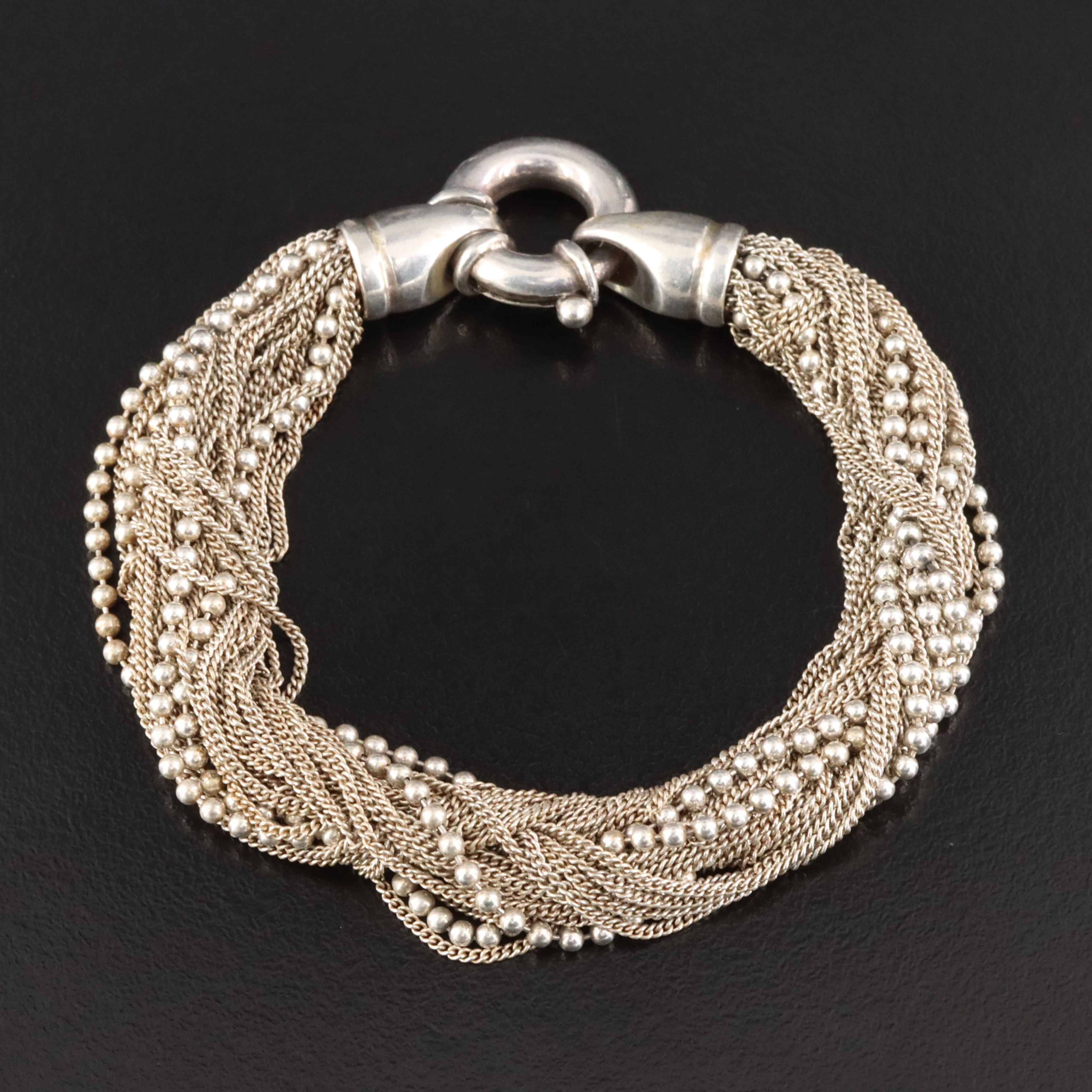 Italian Sterling Torsade Bracelet