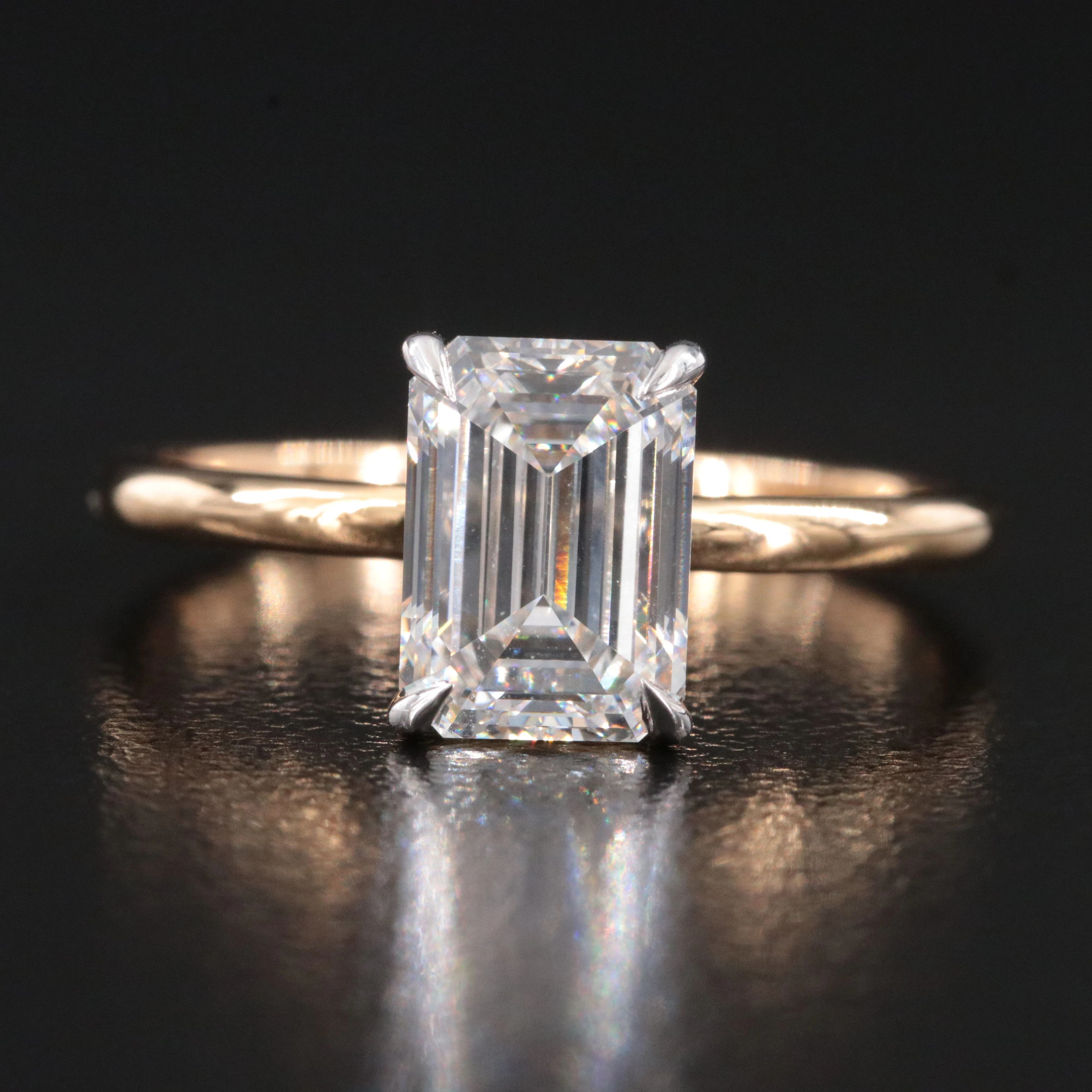 18K 1.90 CT Lab Grown Diamond Ring with IGI Report
