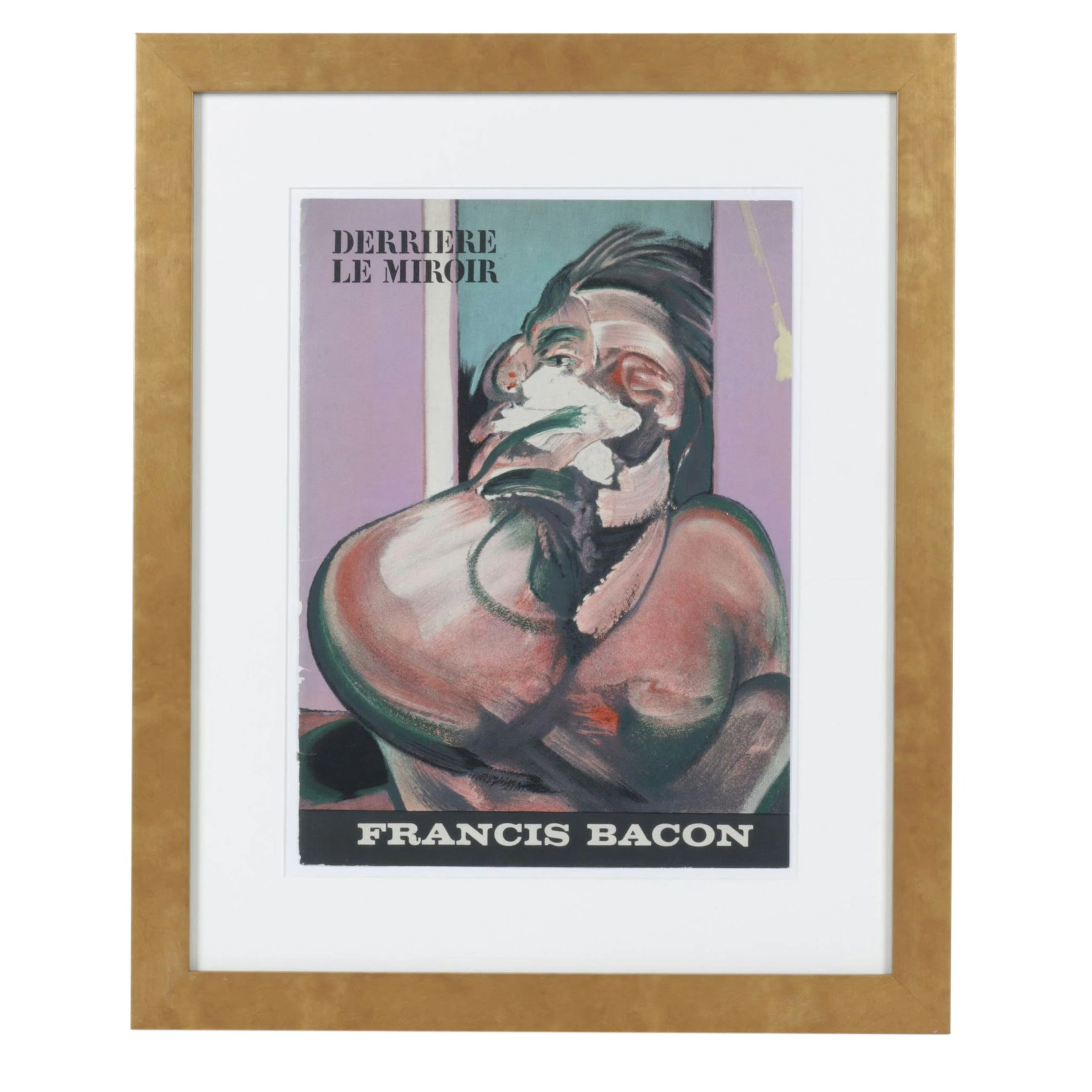 Francis Bacon Color Lithograph Front Cover for "Derrière le Miroir," 1966
