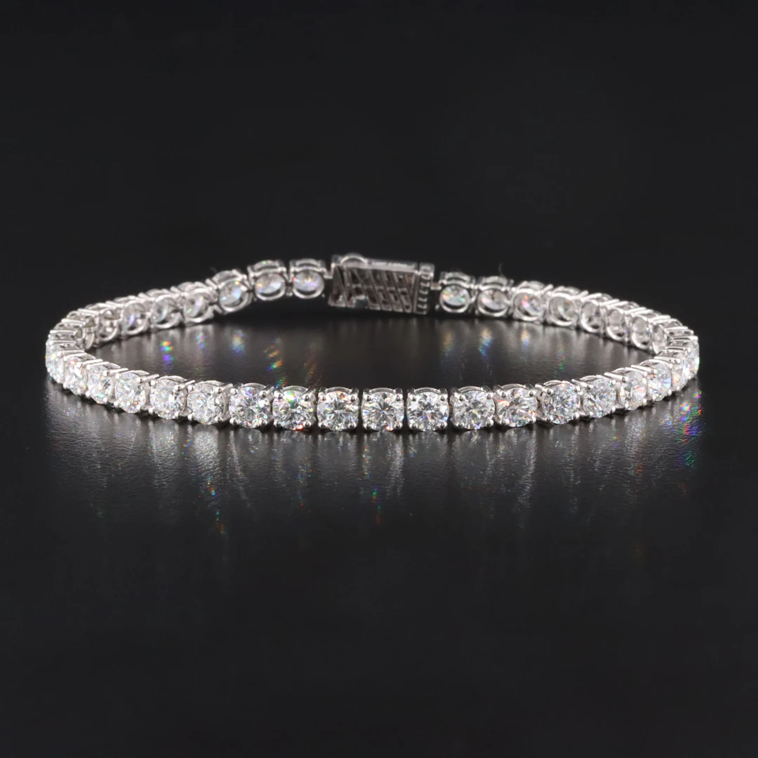 14K 7.07 CTW Lab Grown Diamond Line Bracelet