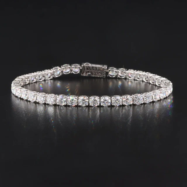 14K 7.07 CTW Lab Grown Diamond Line Bracelet