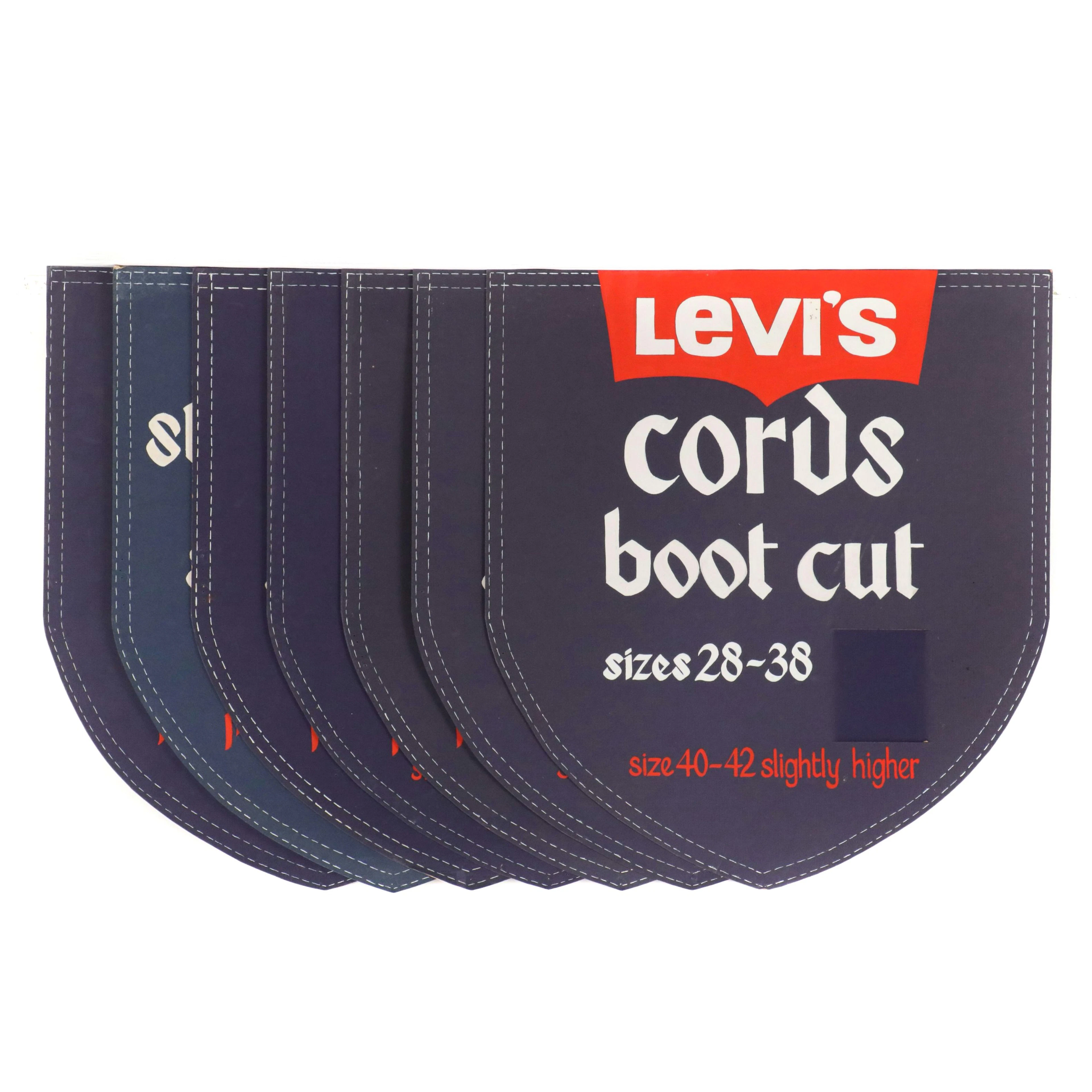 Levi Jeans Pocket-Shaped Advertisements, Late 20th Century
