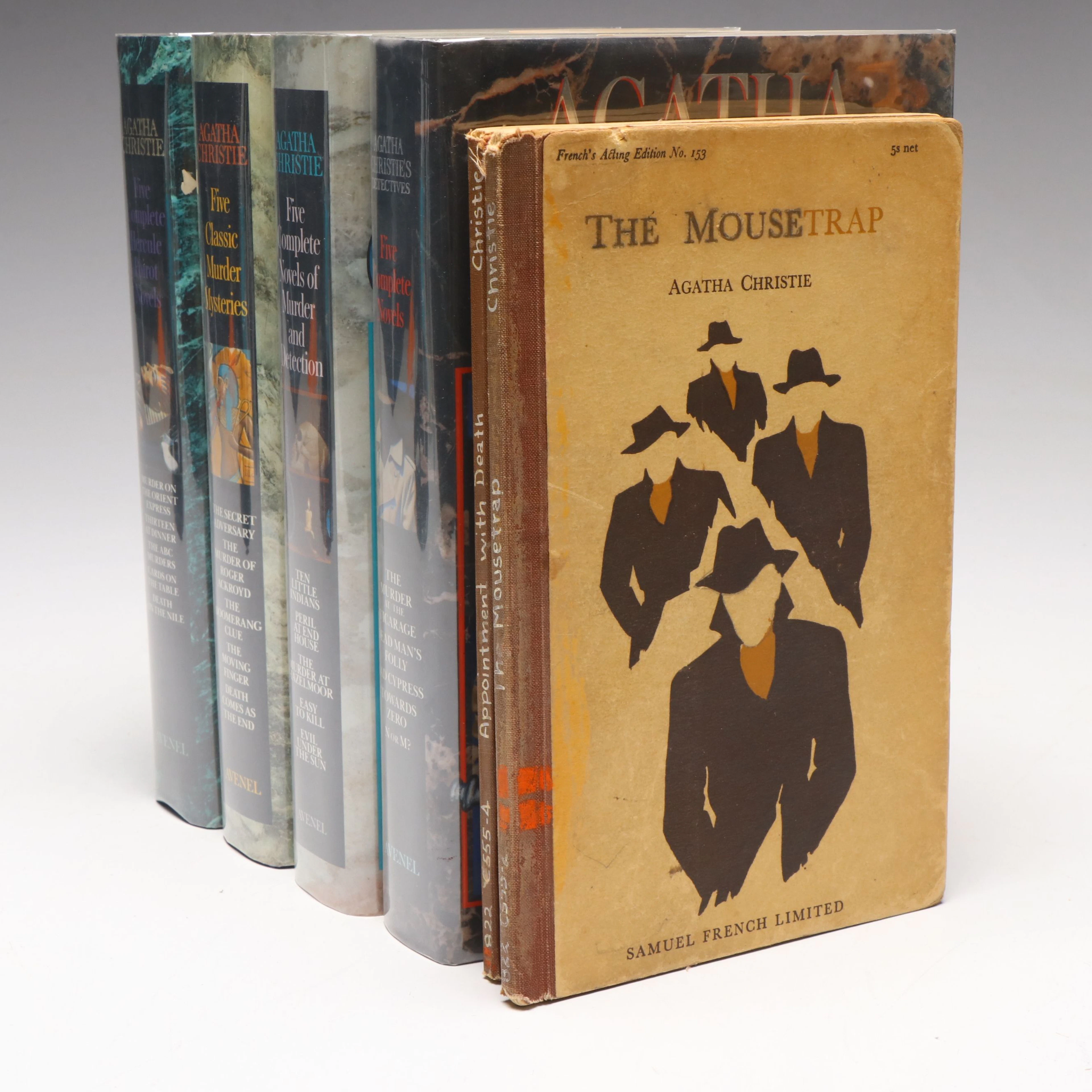 "Five Complete Hercule Poirot Novels" and More by Agatha Christie
