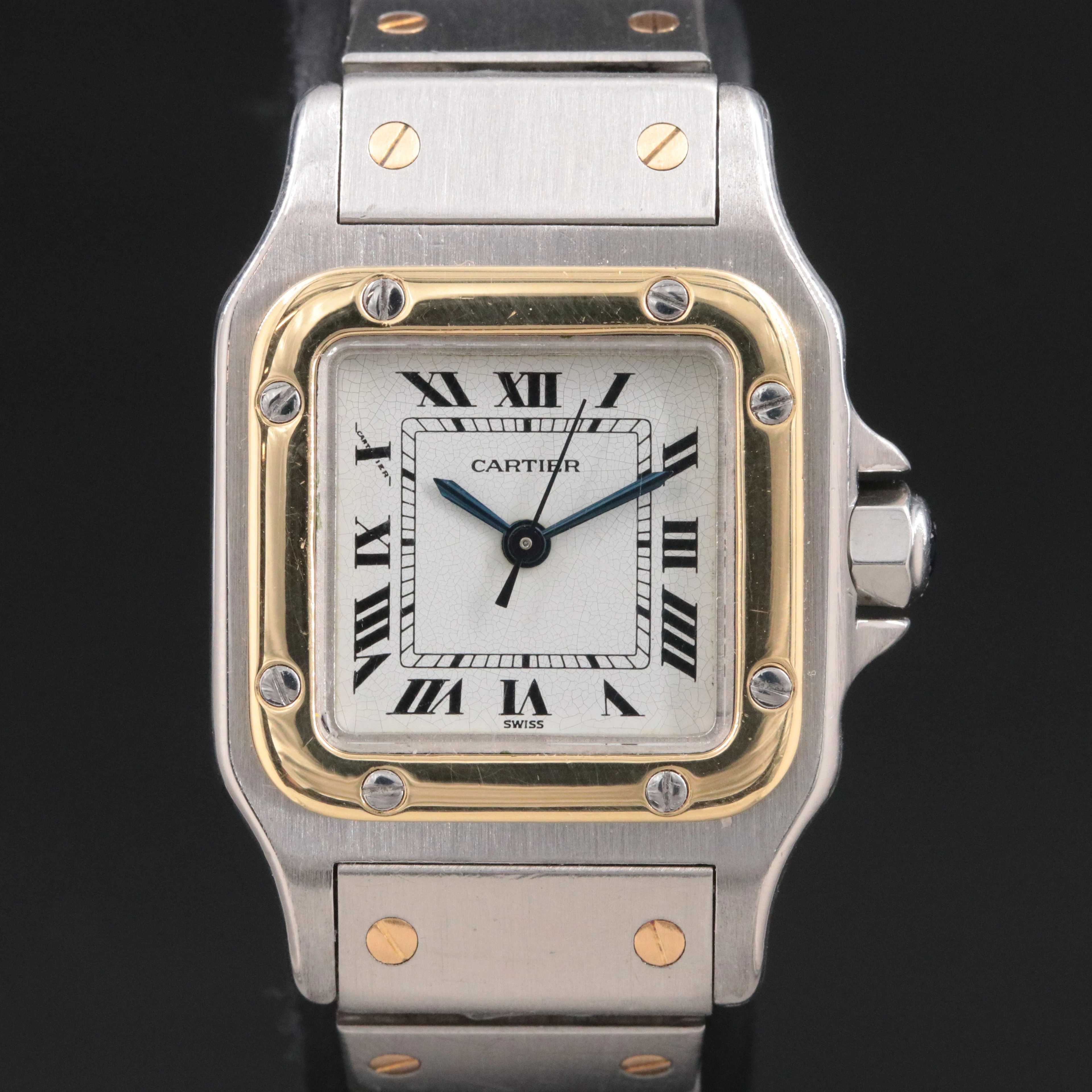 Cartier Santos Galbee 18K Gold & Steel Automatic Watch
