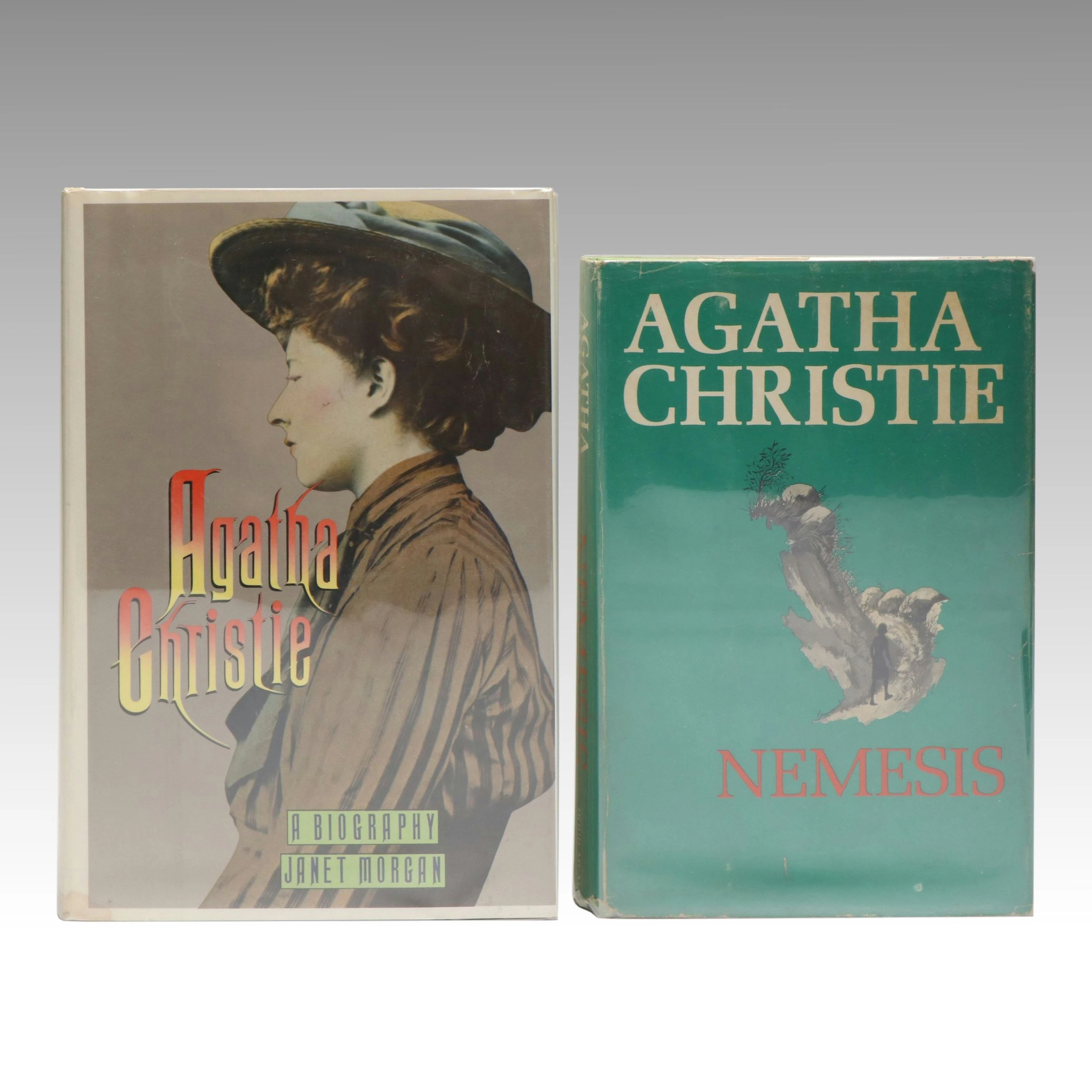 First US Edition "Agatha Christie" by Janet Morgan with "Nemesis" by Christie