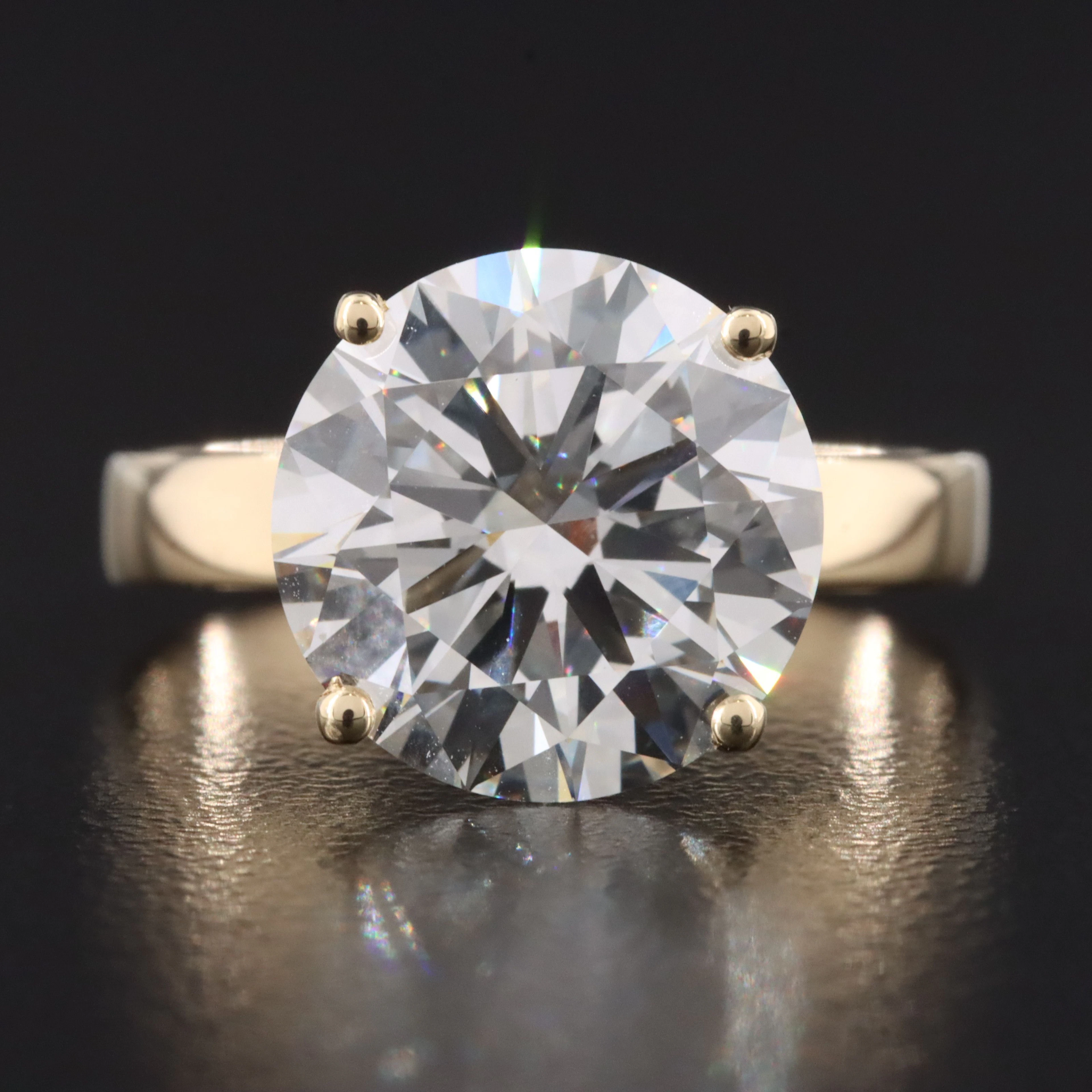 14K 5.00 CT Lab Grown Diamond Solitaire Ring with IGI Report