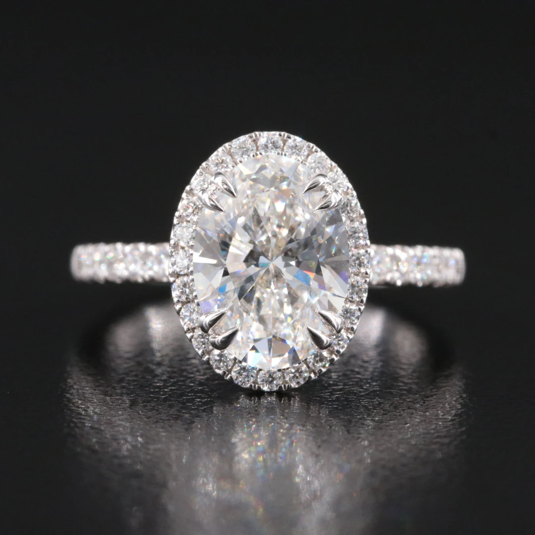 14K 3.00 CTW Lab Grown Diamond Ring with IGI Report