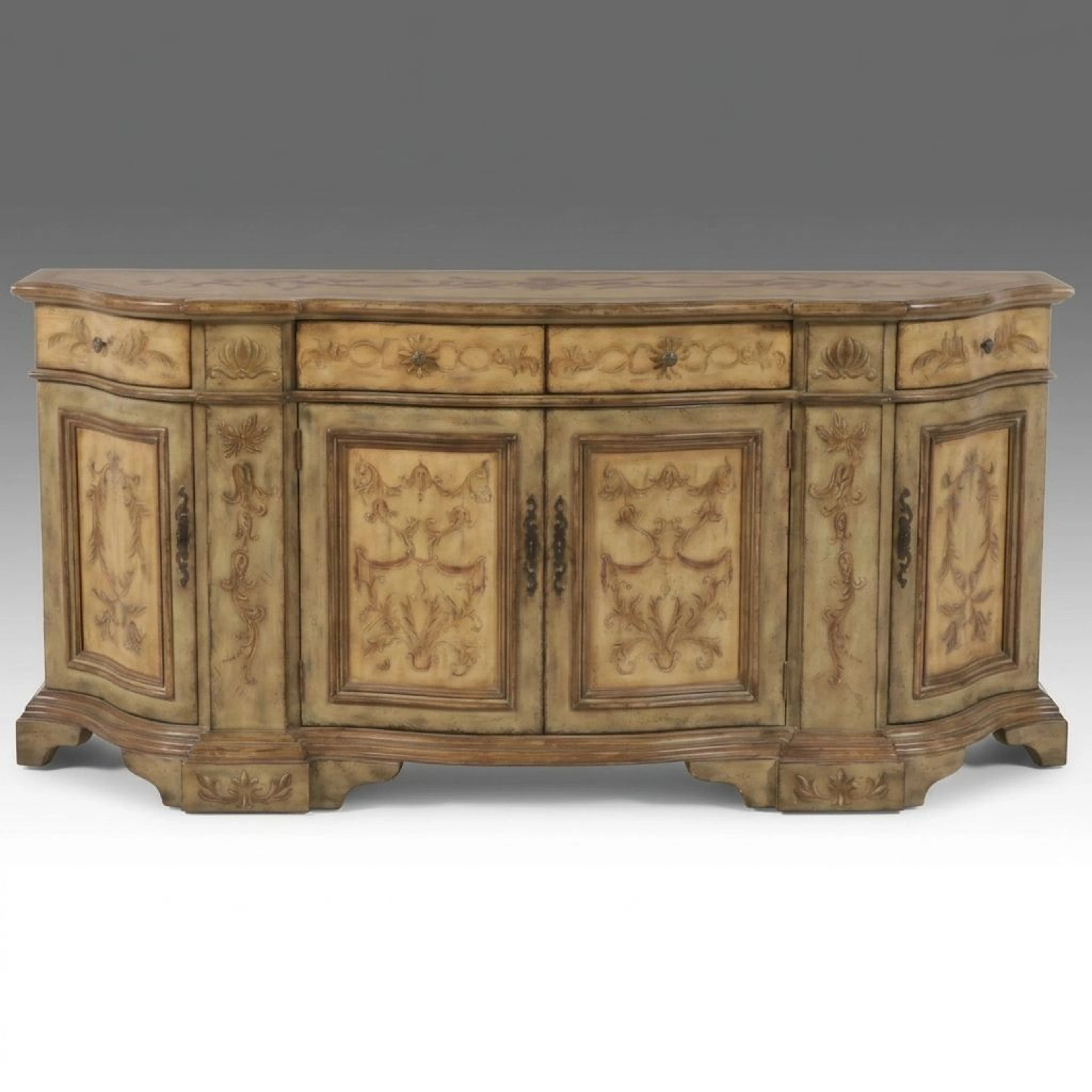 Seven Seas by Hooker Furniture Mediterranean Revial Style Painted Sideboard