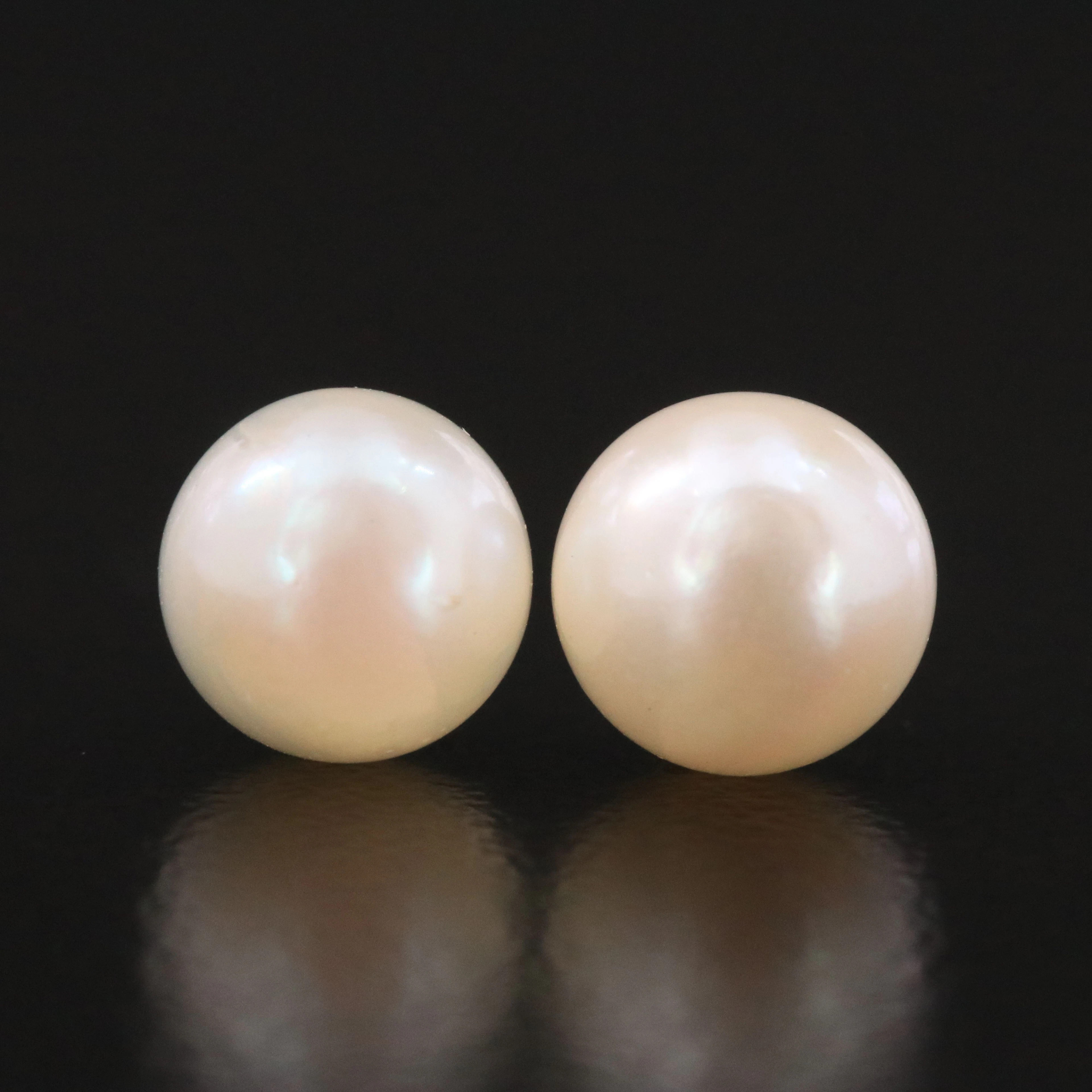 14K Pearl Stud Earrings