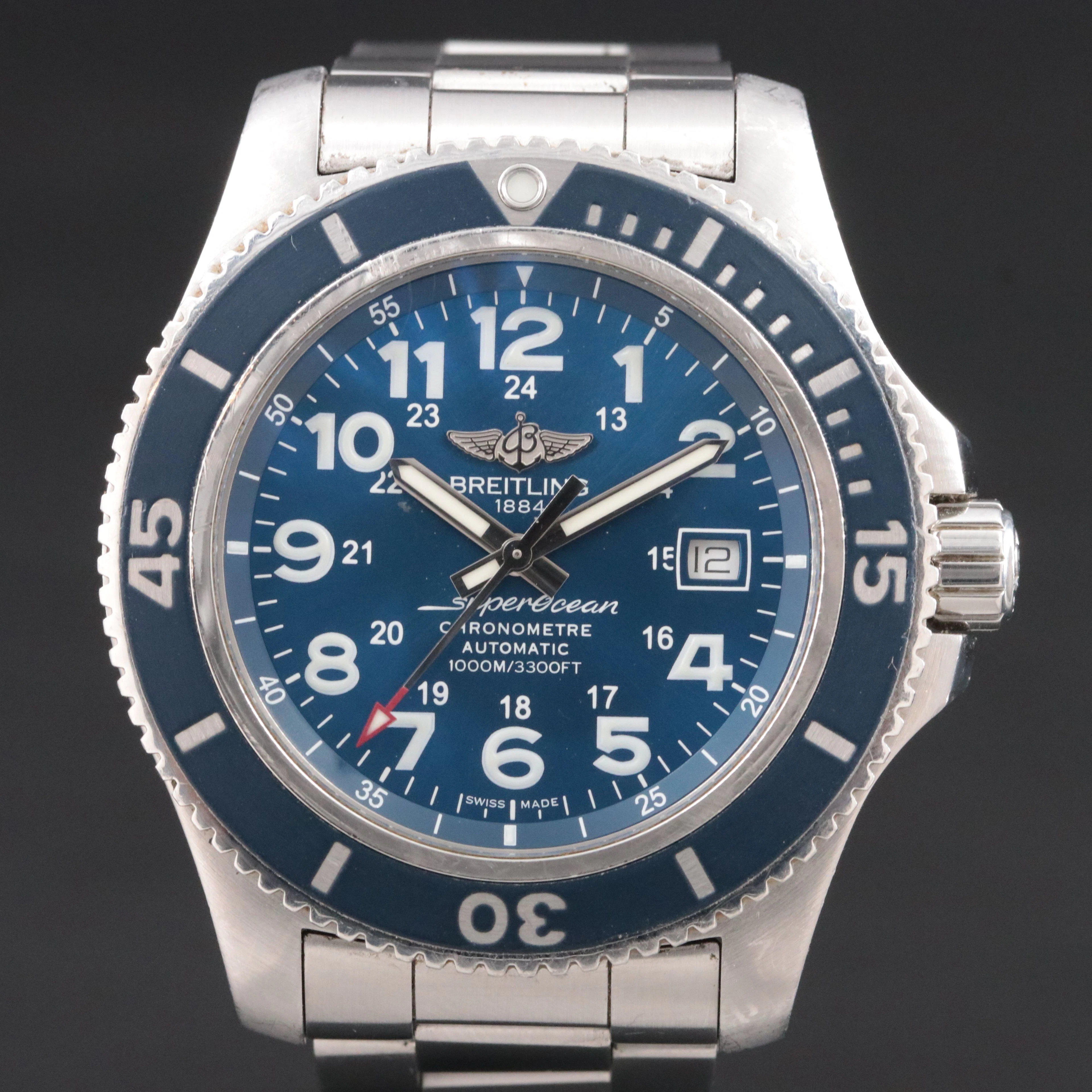 2018 Breitling Superocean II 44mm Steel Automatic Date Watch Ref. A17392