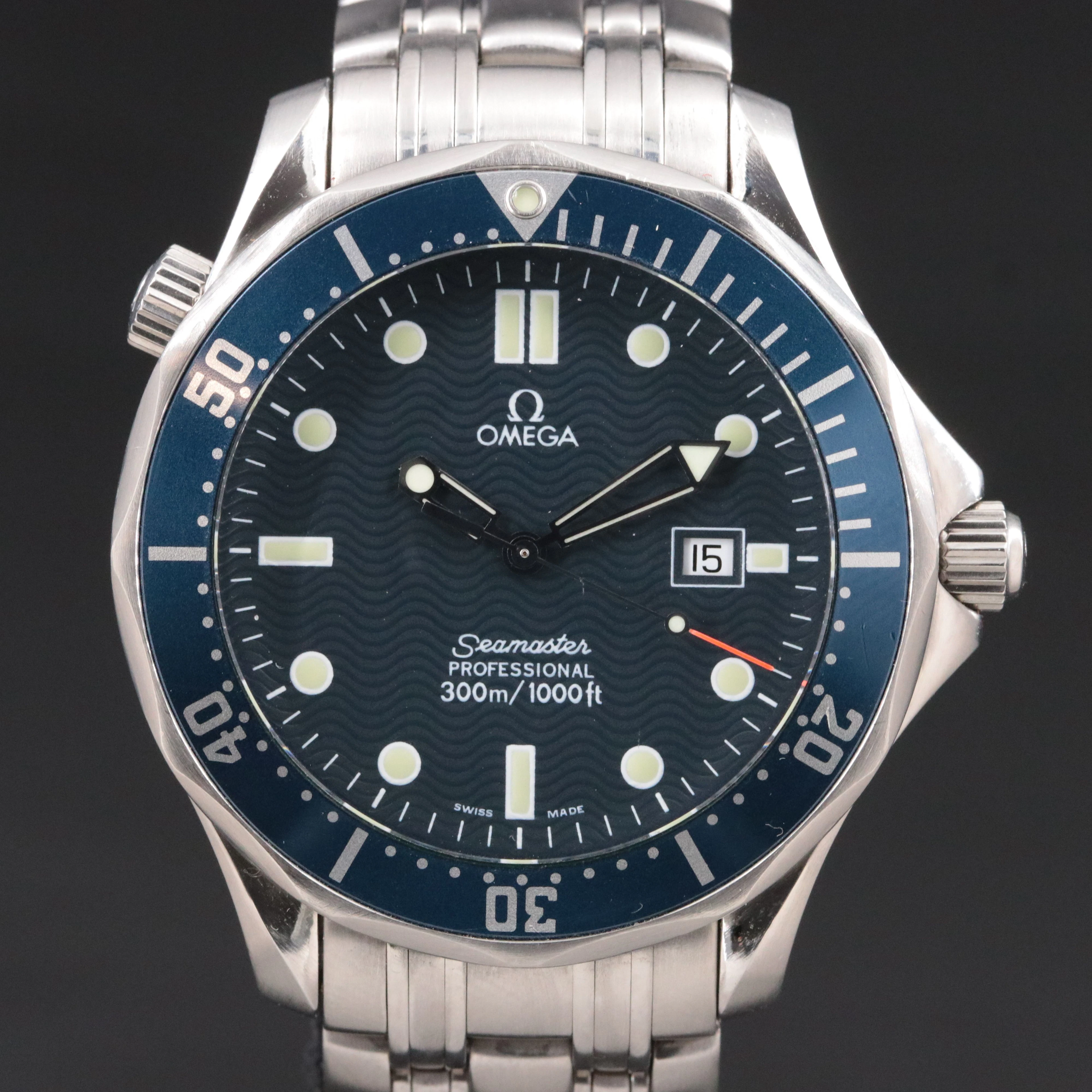 Omega Seamaster Blue "Bond" 41mm Steel Quartz Watch