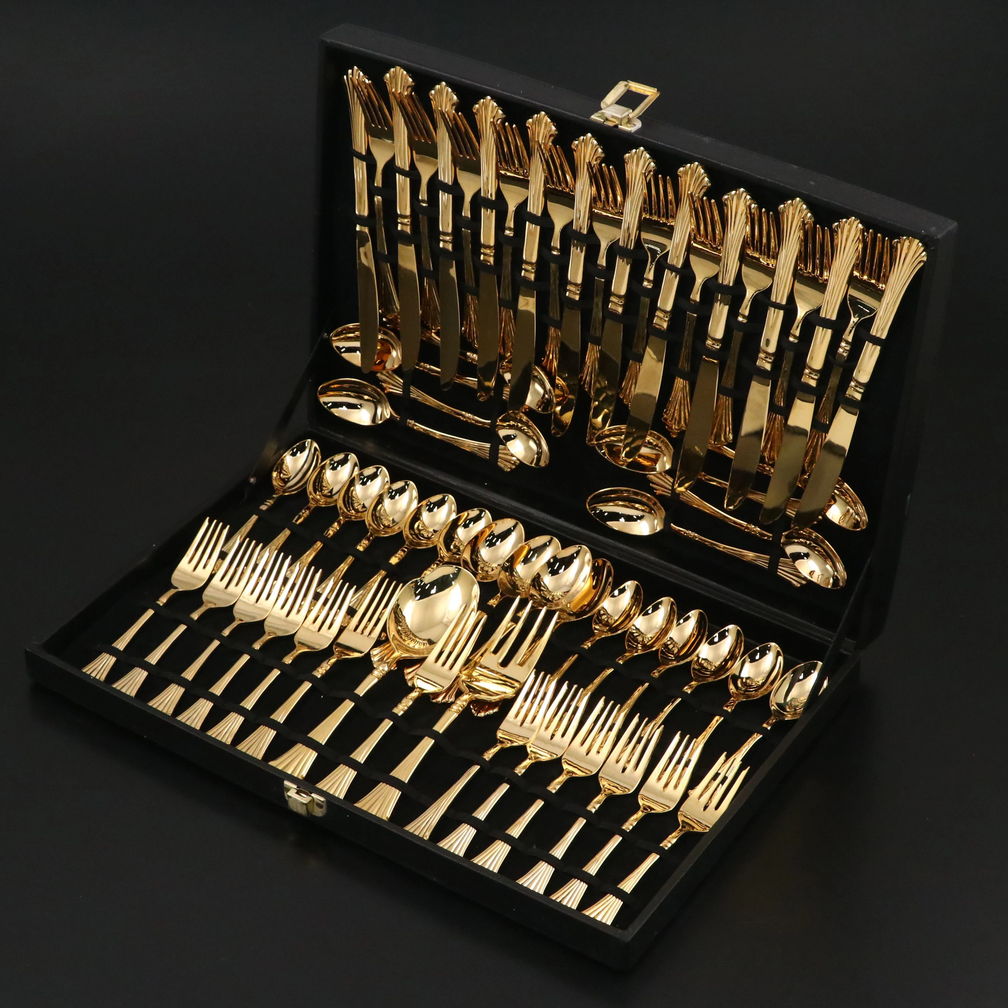 Wm. Rogers & Son "Gold Cascade" Gold Plated Flatware