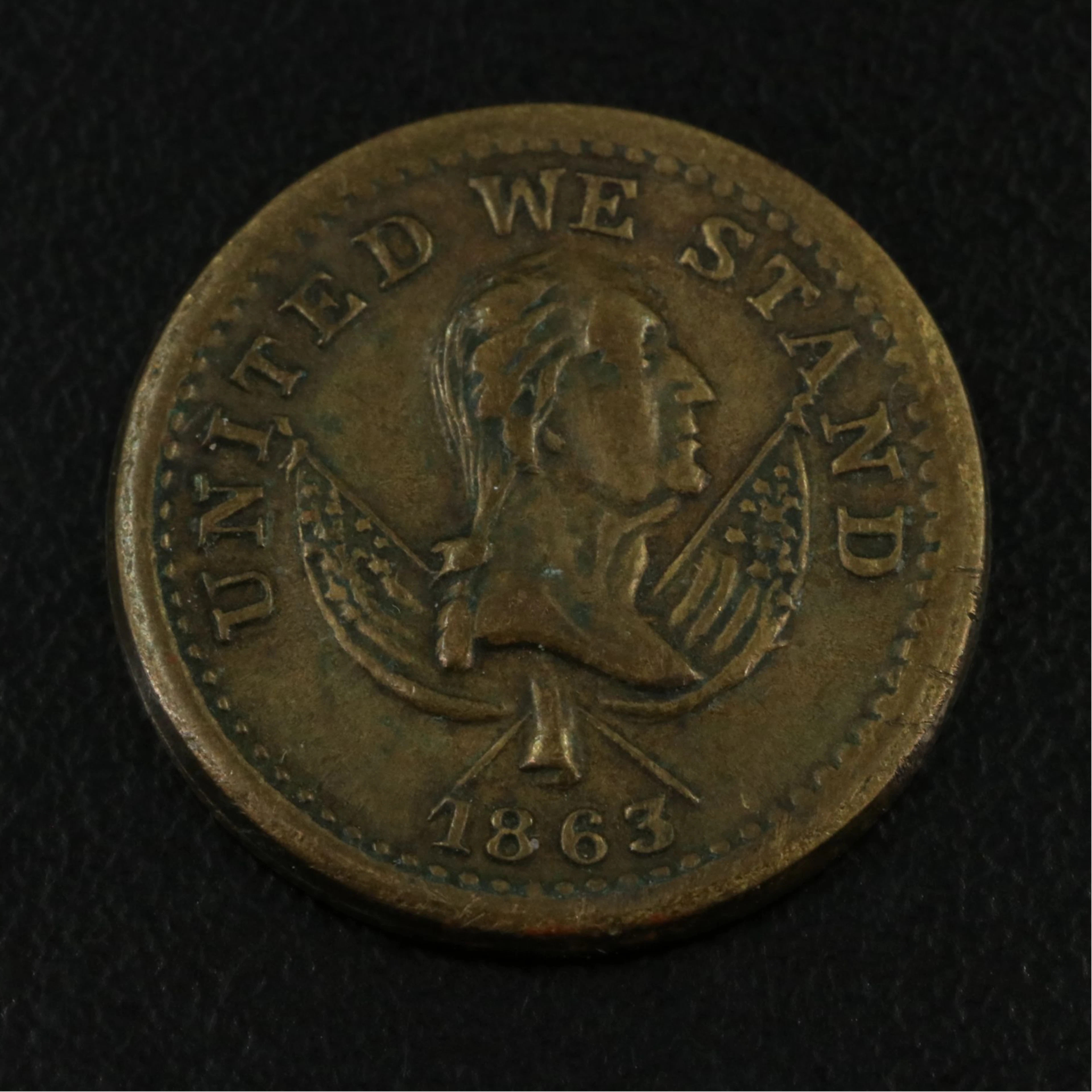 1863 Patriotic Civil War Token