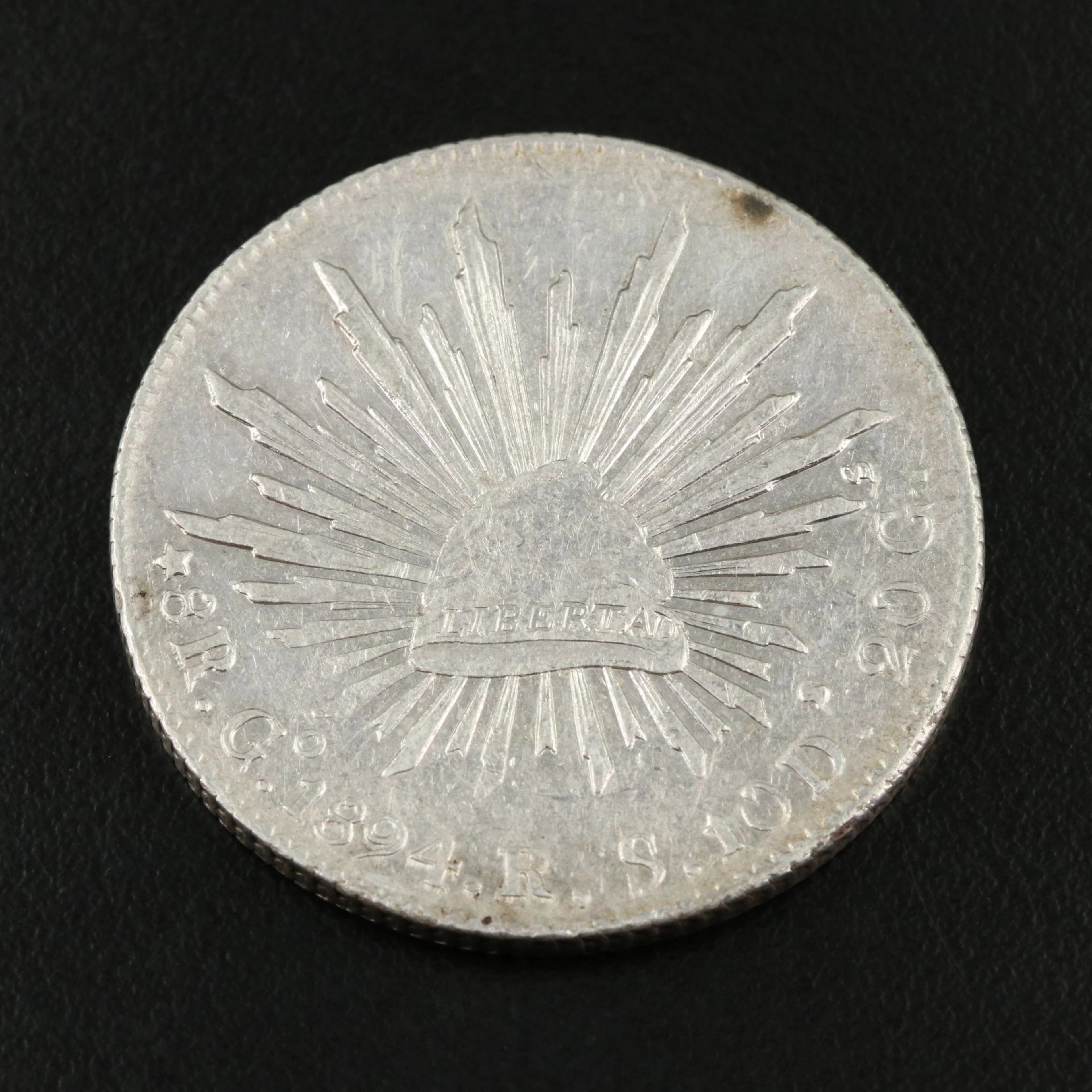1894 Go Mexico Silver Eight Reales