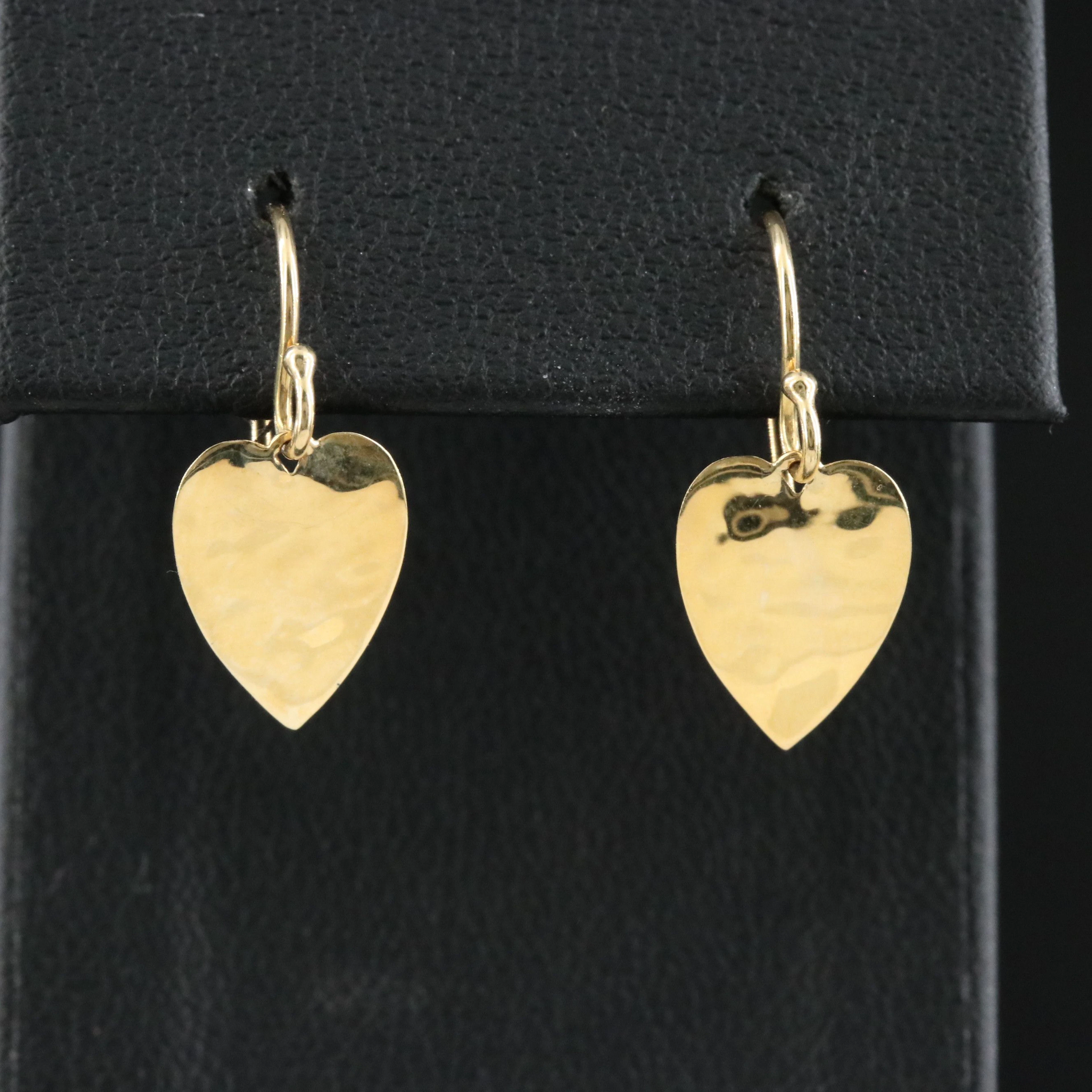 Ippolita Classico 18K Crinkle Heart Earrings