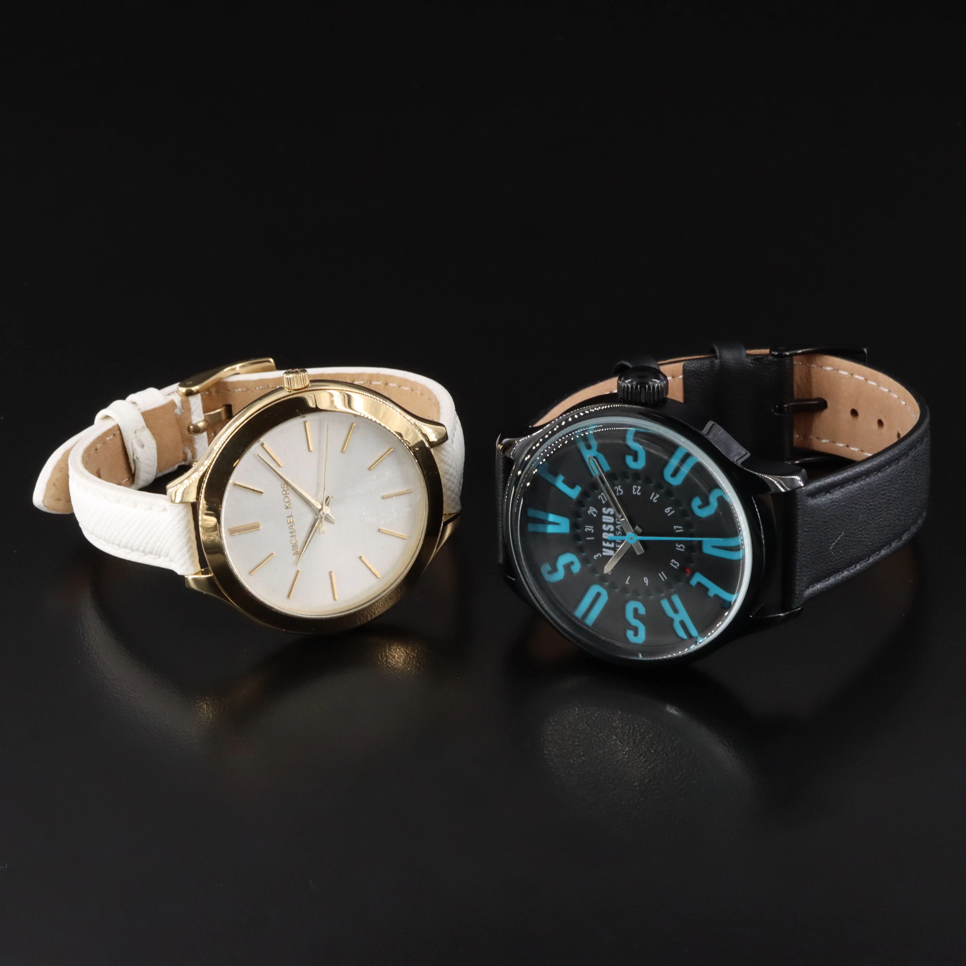 Versace and Michael Kors Stainless Steel Quartz Watches