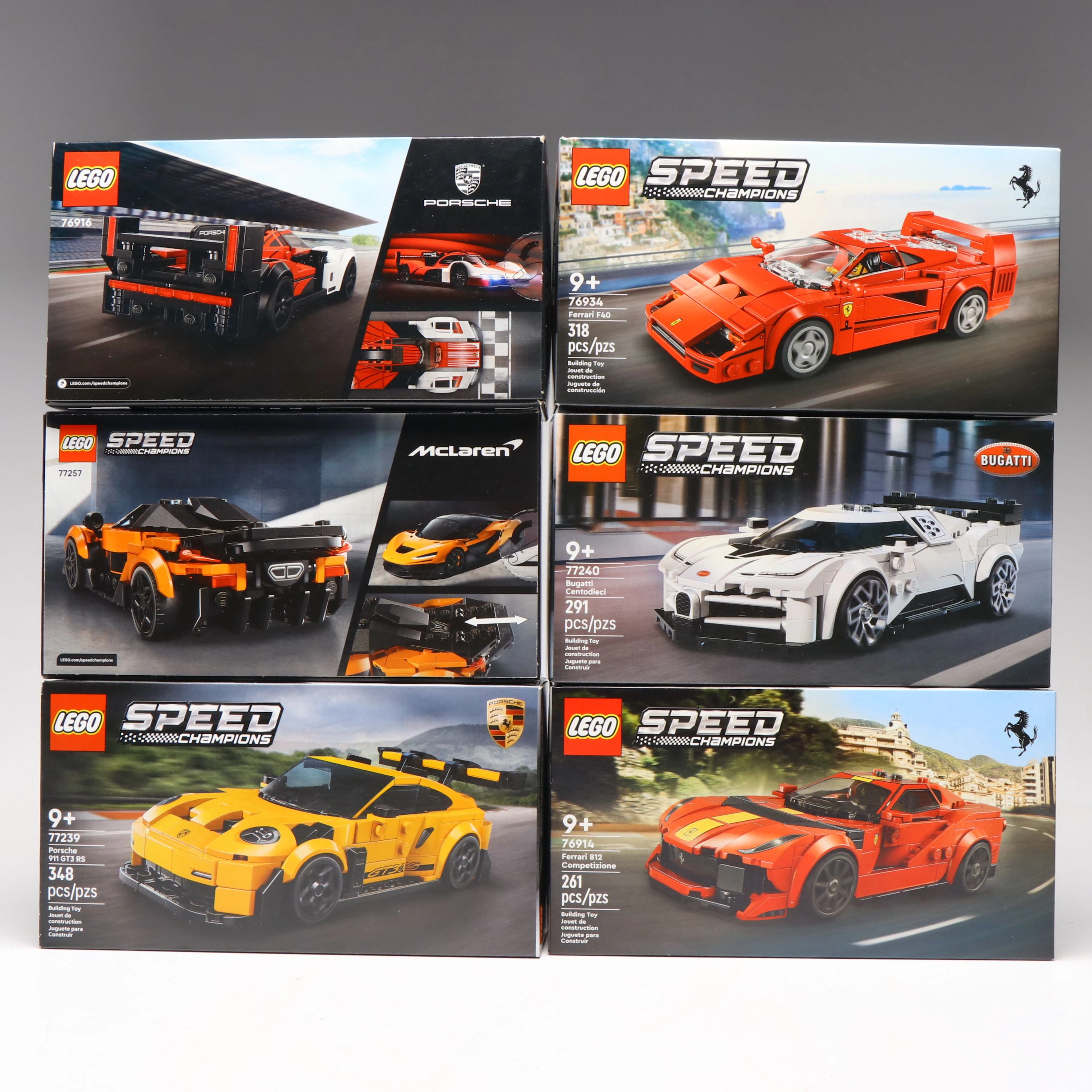 "Speed Champions" McLaren, Porsche, Bugatti and More LEGO Sets