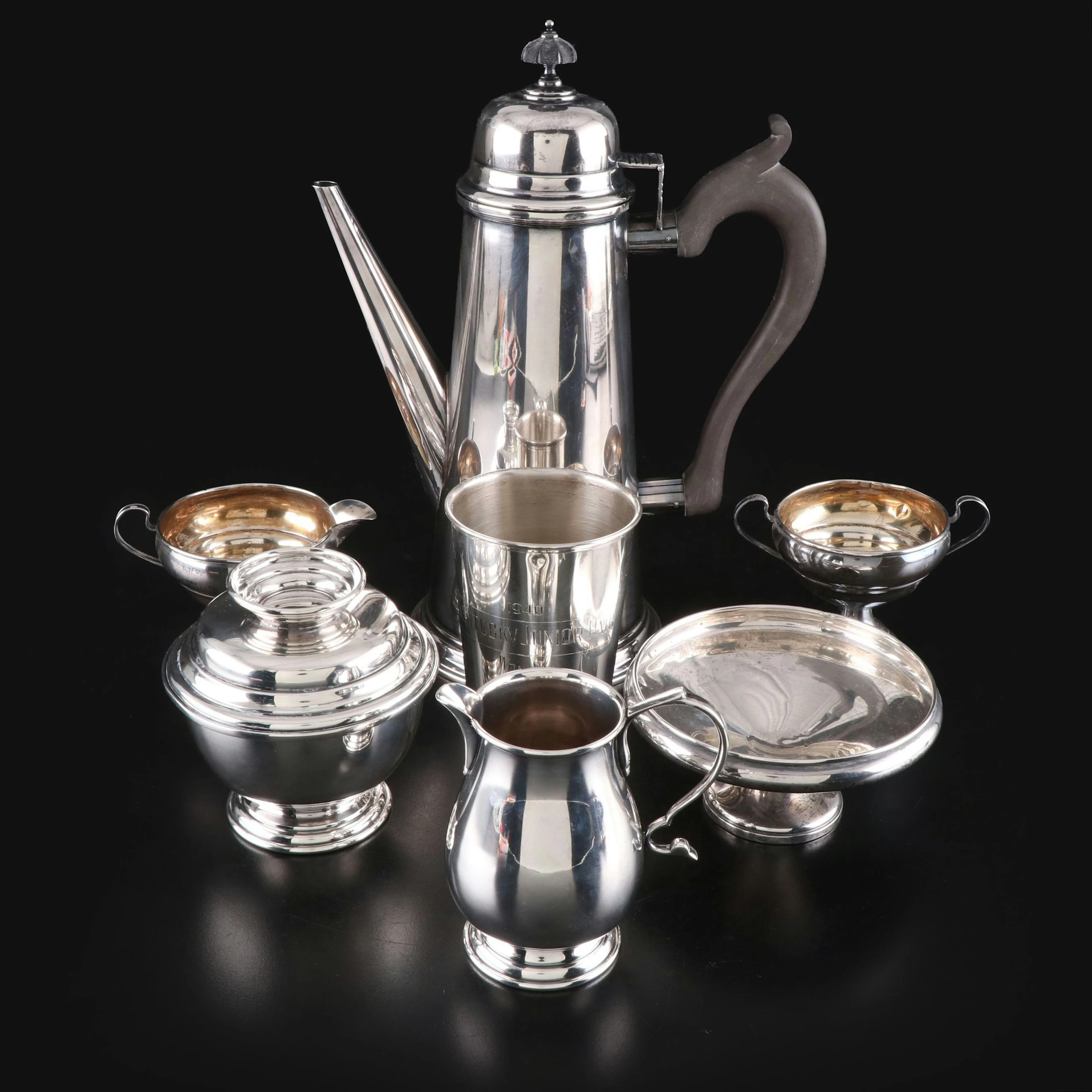 Frank M. Whiting Sterling Silver Coffee Service with More Sterling Accessories