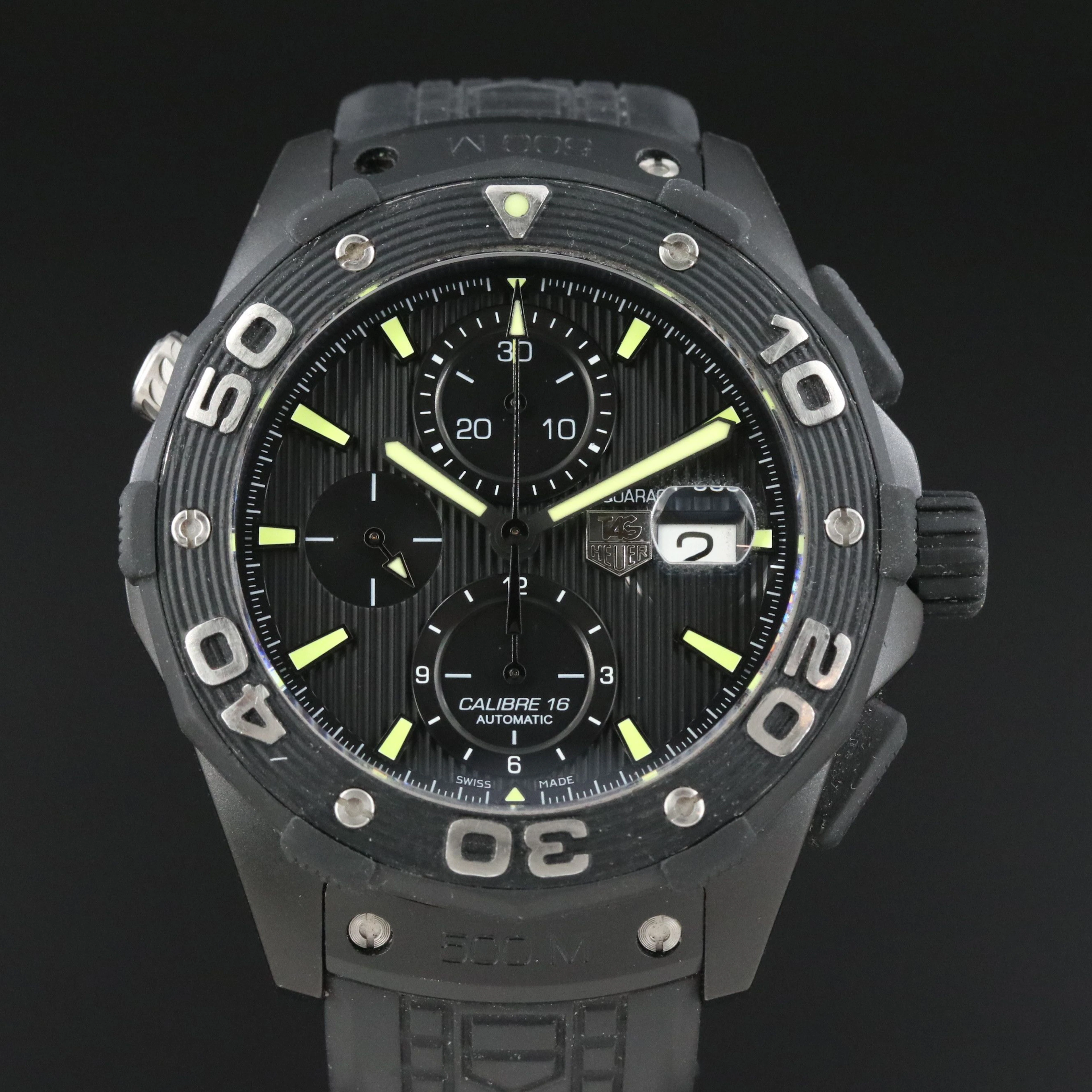 TAG Heuer Aquaracer PVD Chronograph Automatic Watch CAJ2180-2