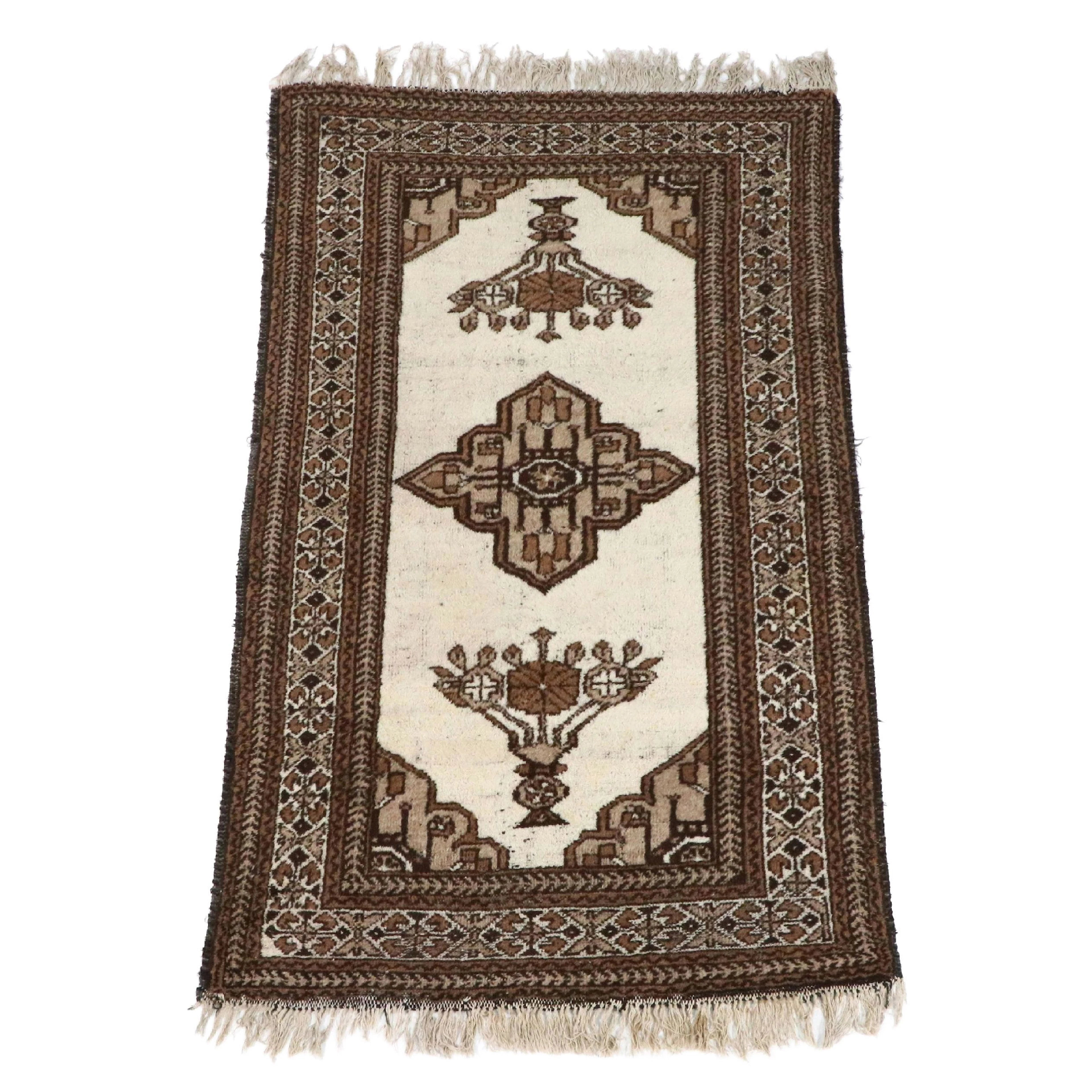 4'1 x 7'7 Hand-Knotted Persian Gabbeh Area Rug