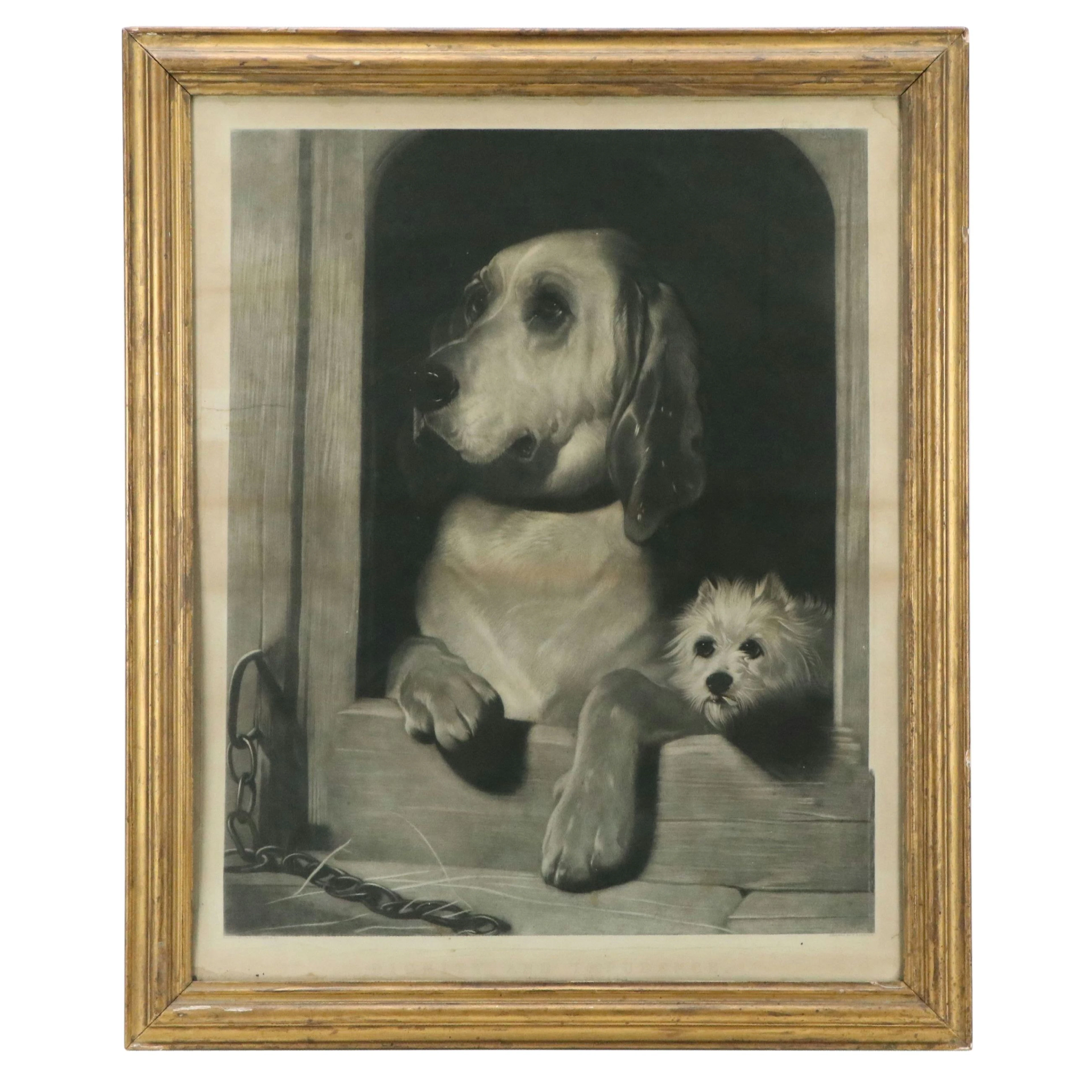 Lithograph After Edwin Landseer "Dignity and Impudence," Circa Late