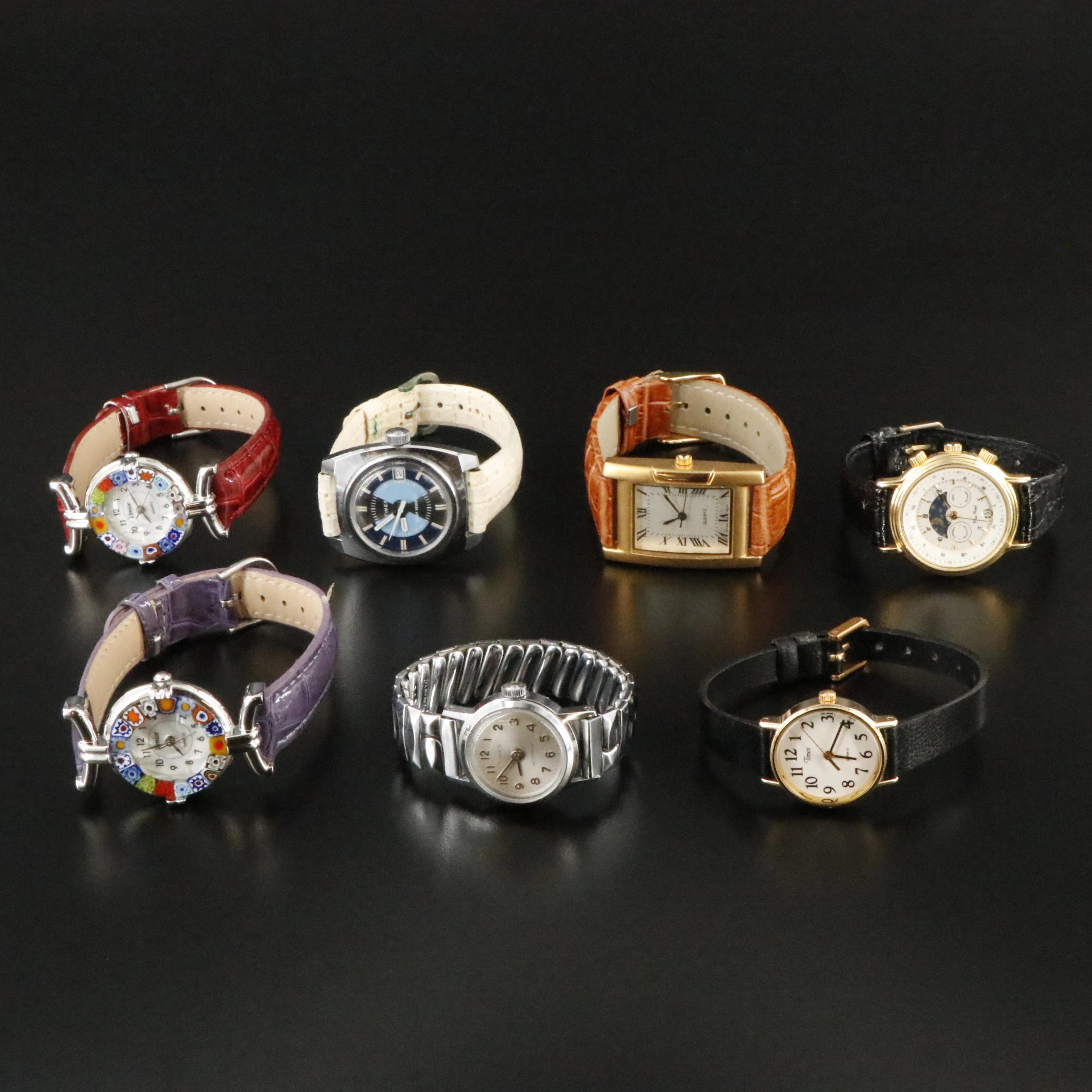 Collection of Dress Watches Featuring Pierre Nicol and Timex