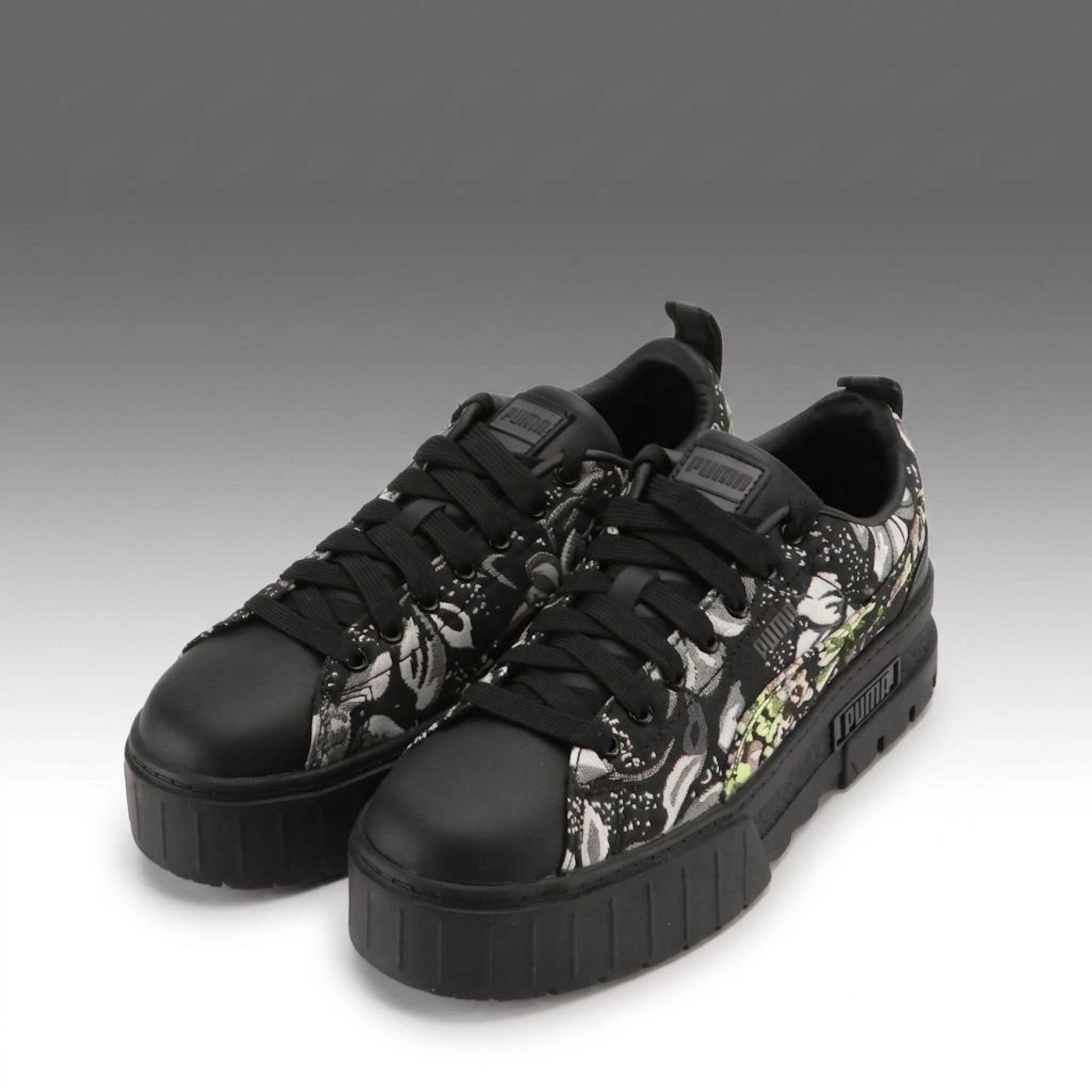 PUMA Mayze Dark Floral Platform Sneakers