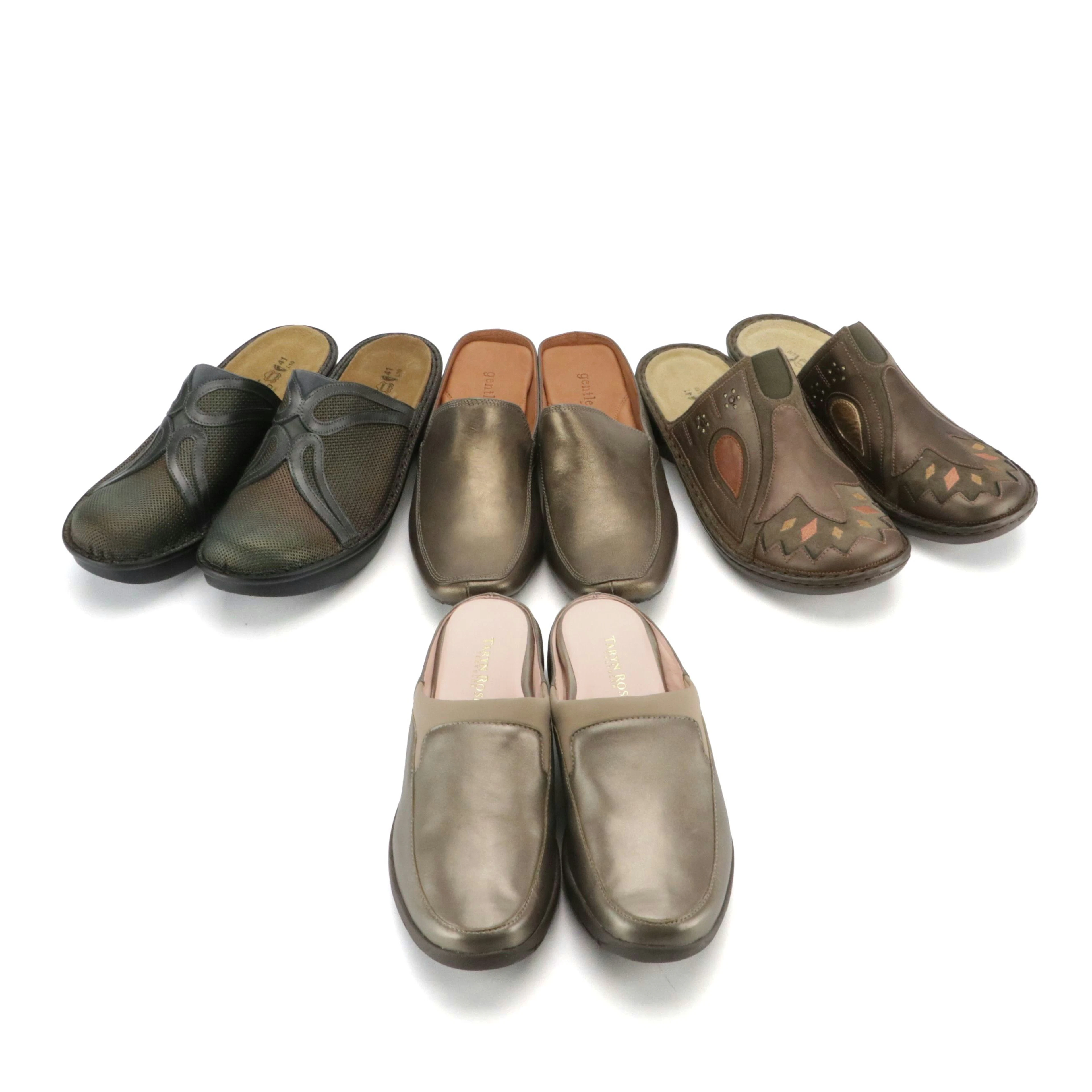 NAOT Moldova & Palma Clogs, Kenneth Cole & Other Bronze Leather Slip-On Shoes