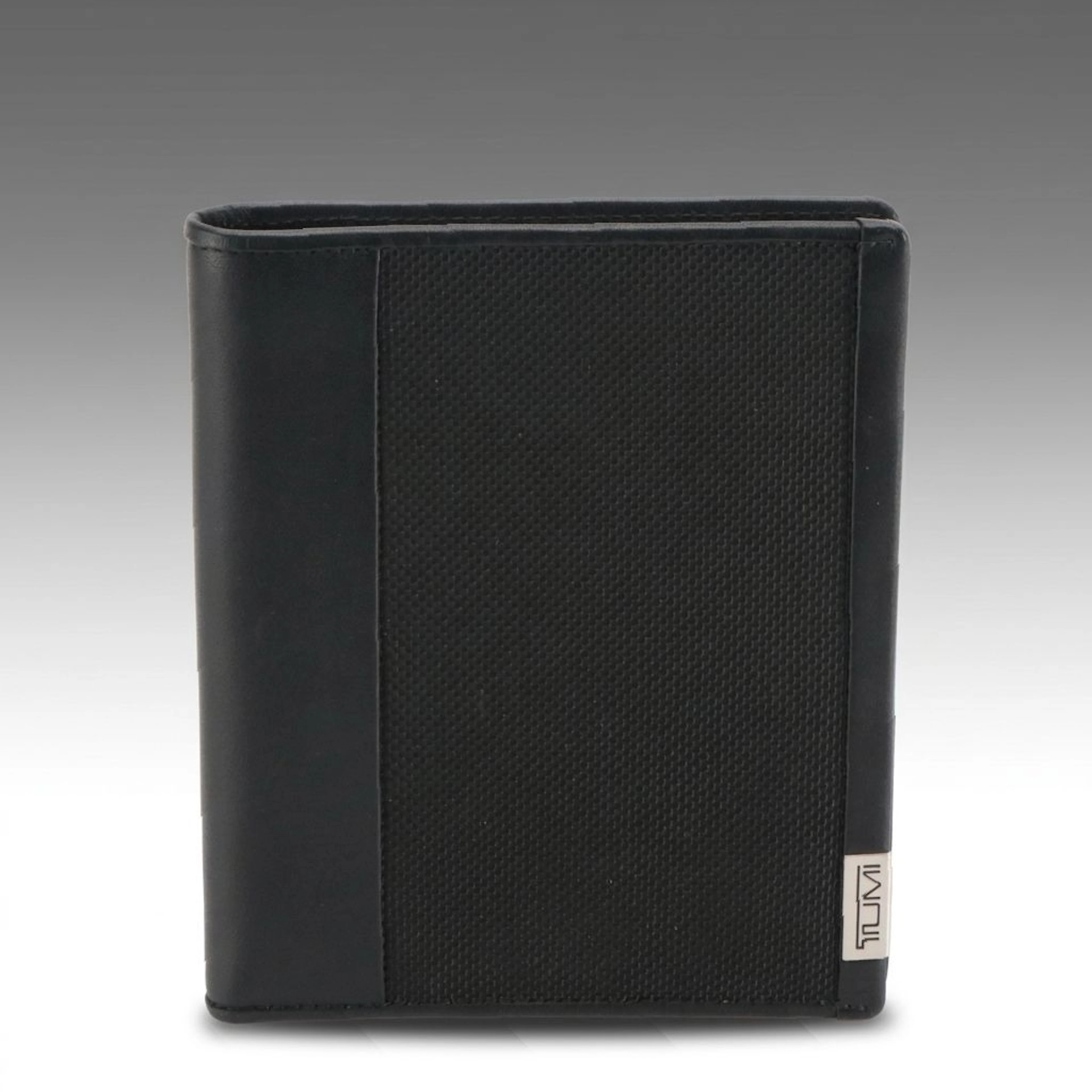 Tumi Alpha Passport Case/Bifold Wallet in Ballistic Nylon and Leather