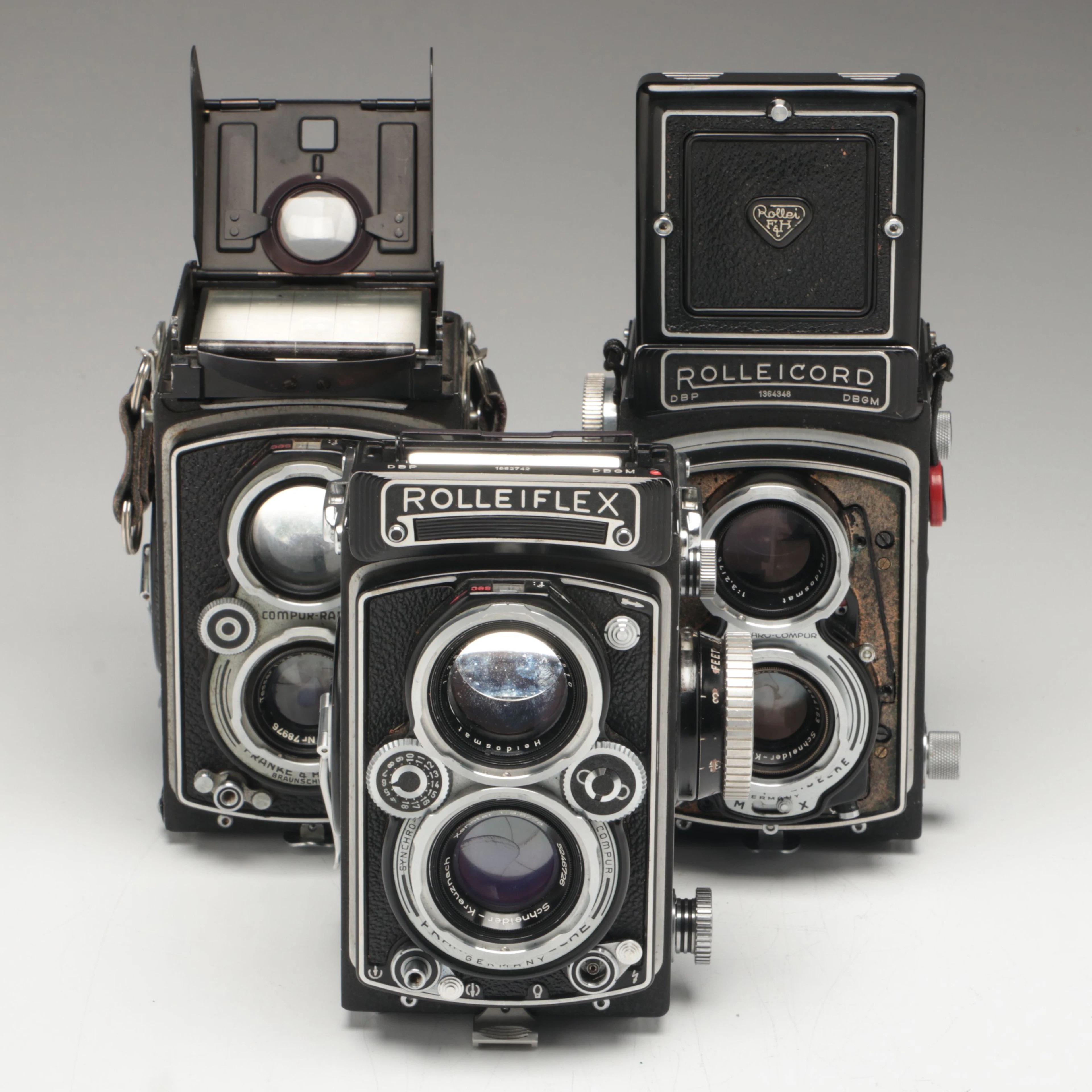 Rollei Rolleicord and Rolleiflex 75mm F3.5 Twin-Lens Reflex Cameras