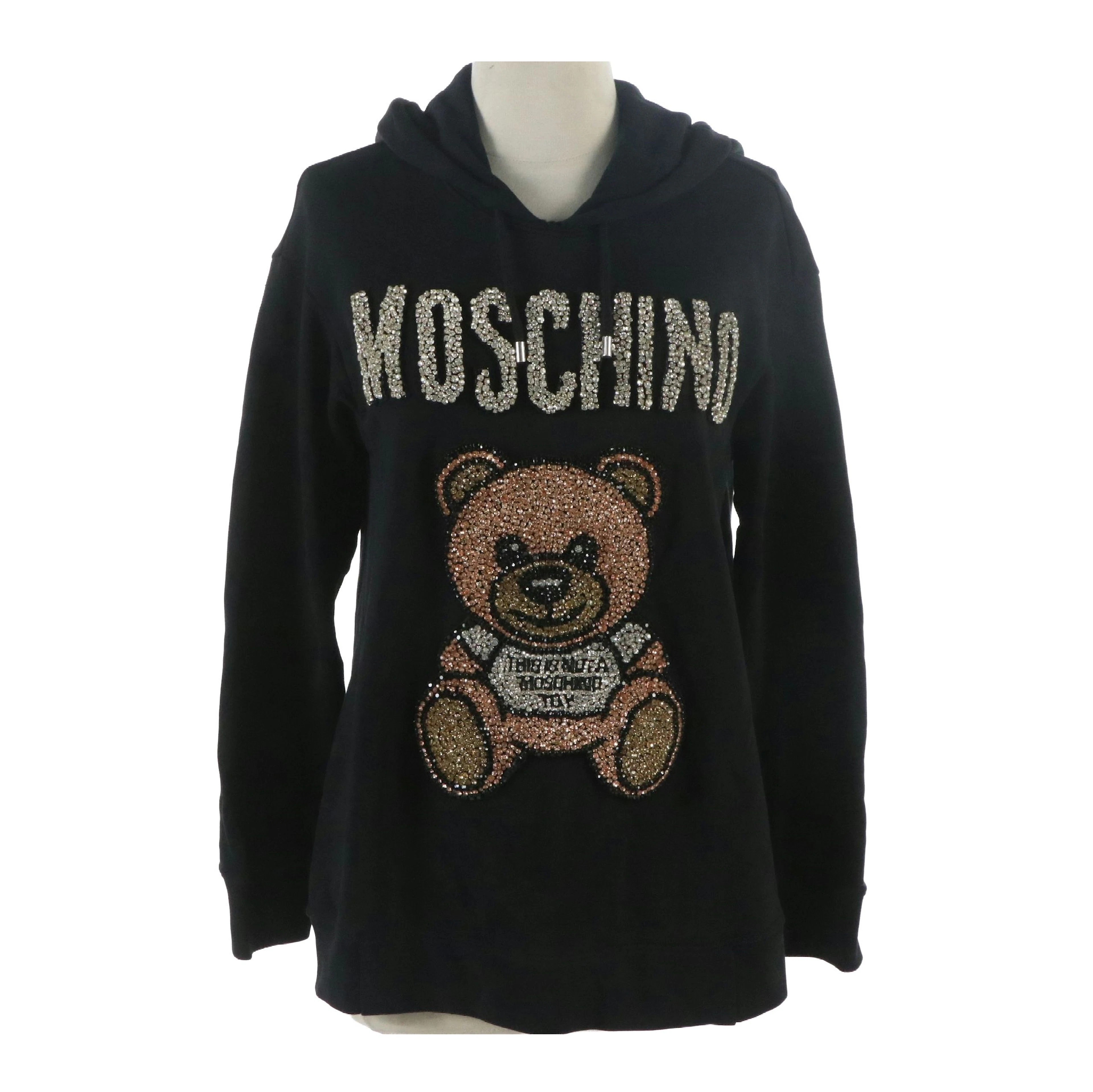 Moschino Teddy Bear Crystal Embellished Hoodie