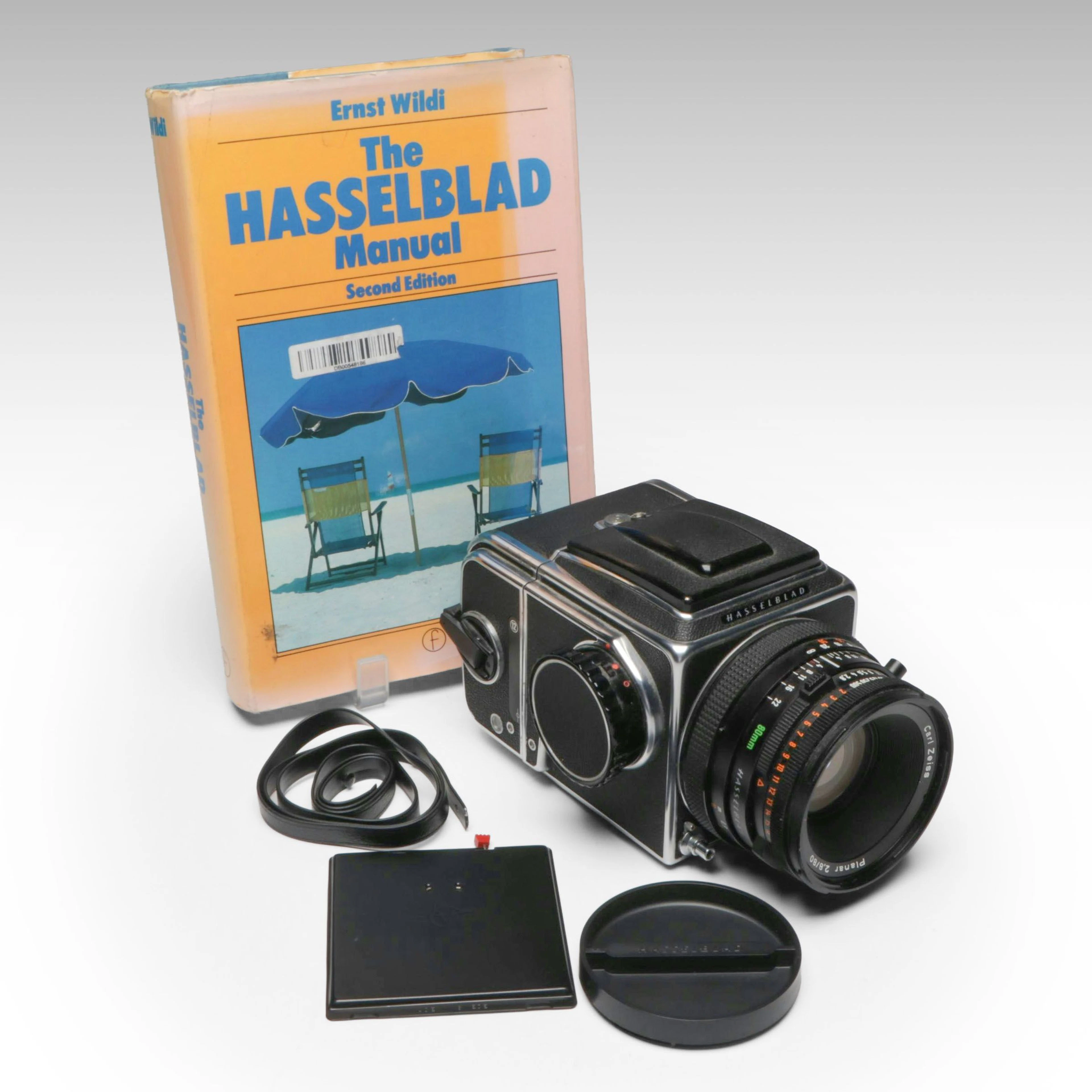 Hasselblad 500C/M Camera with "The Hasselblad Manual" by Ernst Wildi