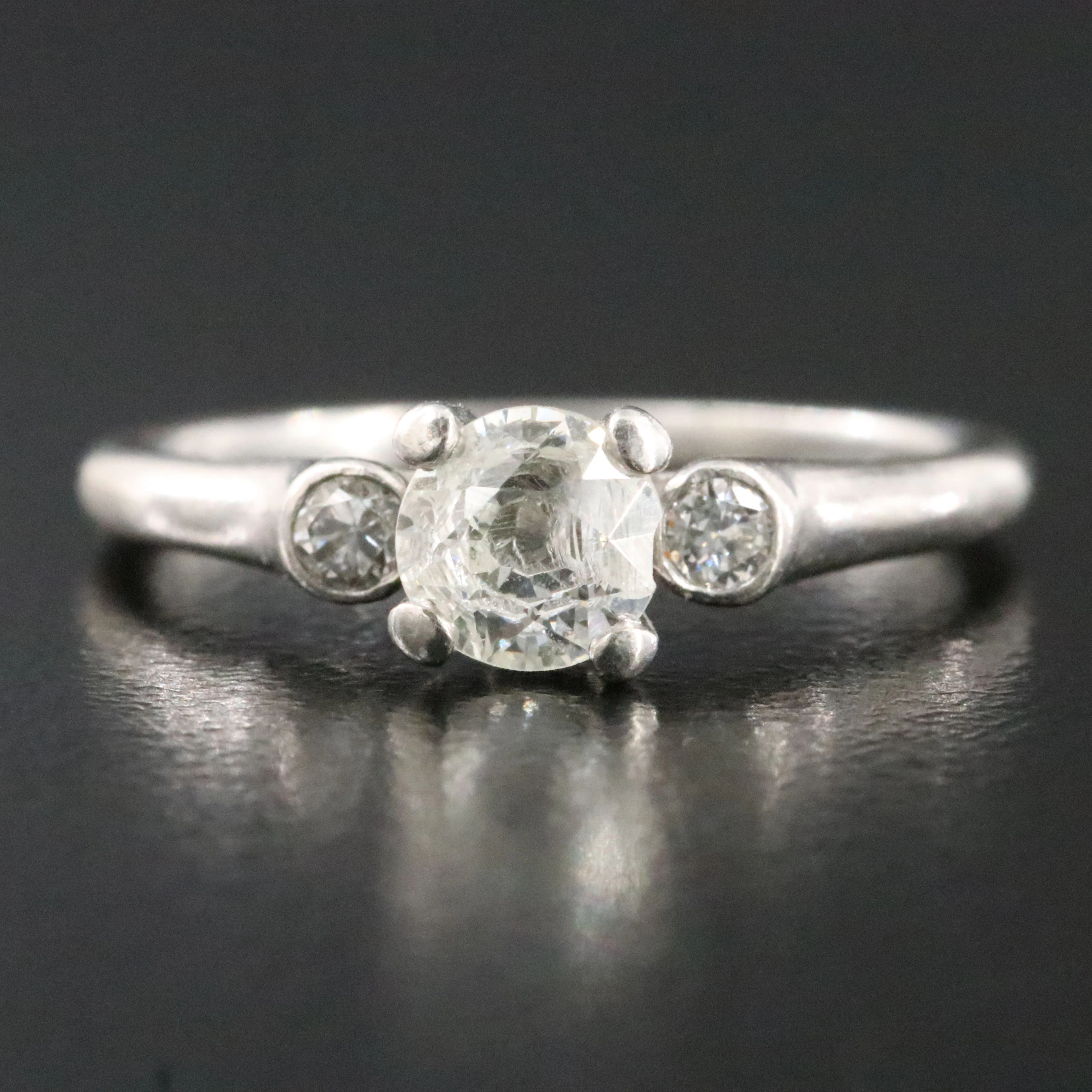 J.R. Wood Platinum 0.57 CTW Diamond Ring