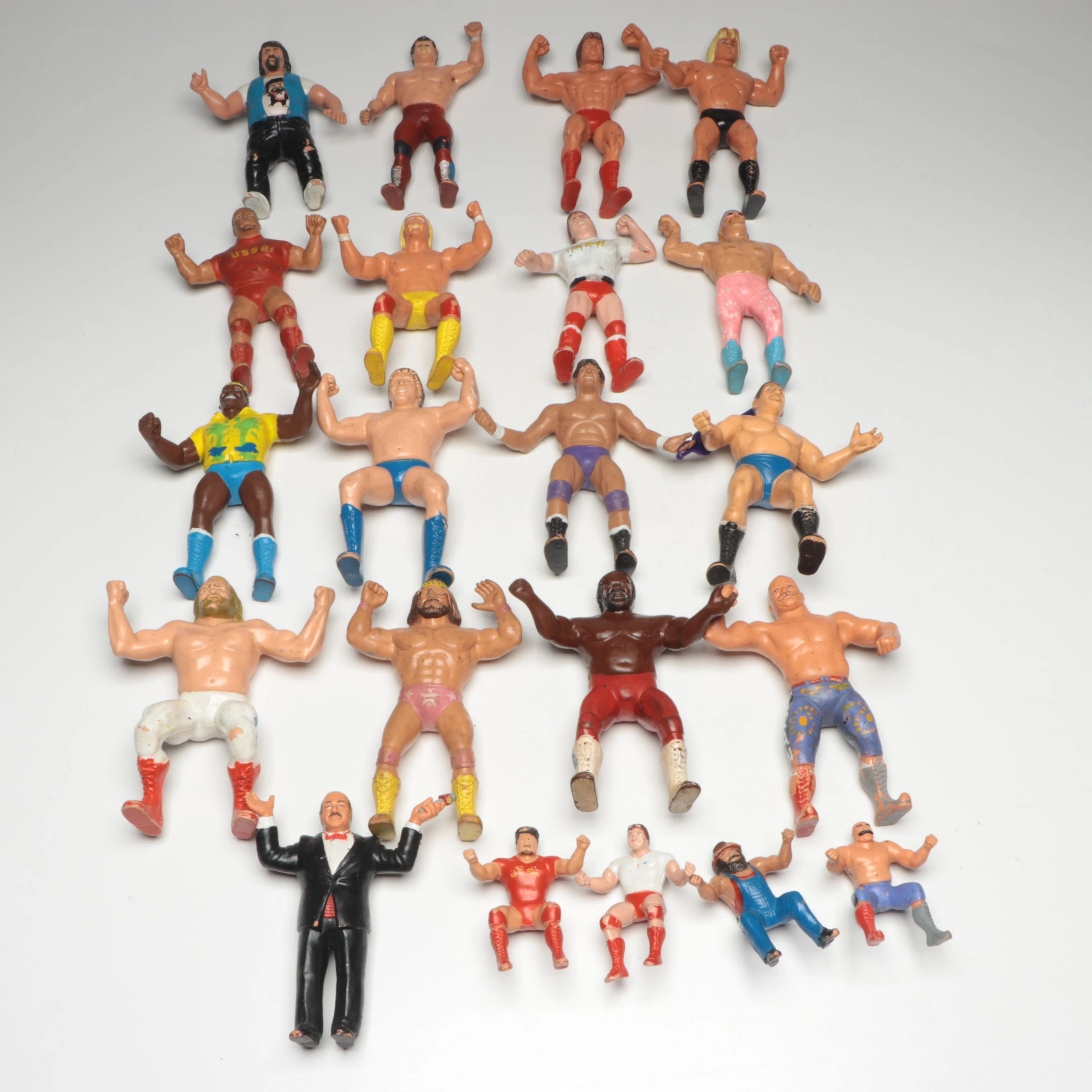 Titan Sports WWF Rubber Action Figures, 1980s