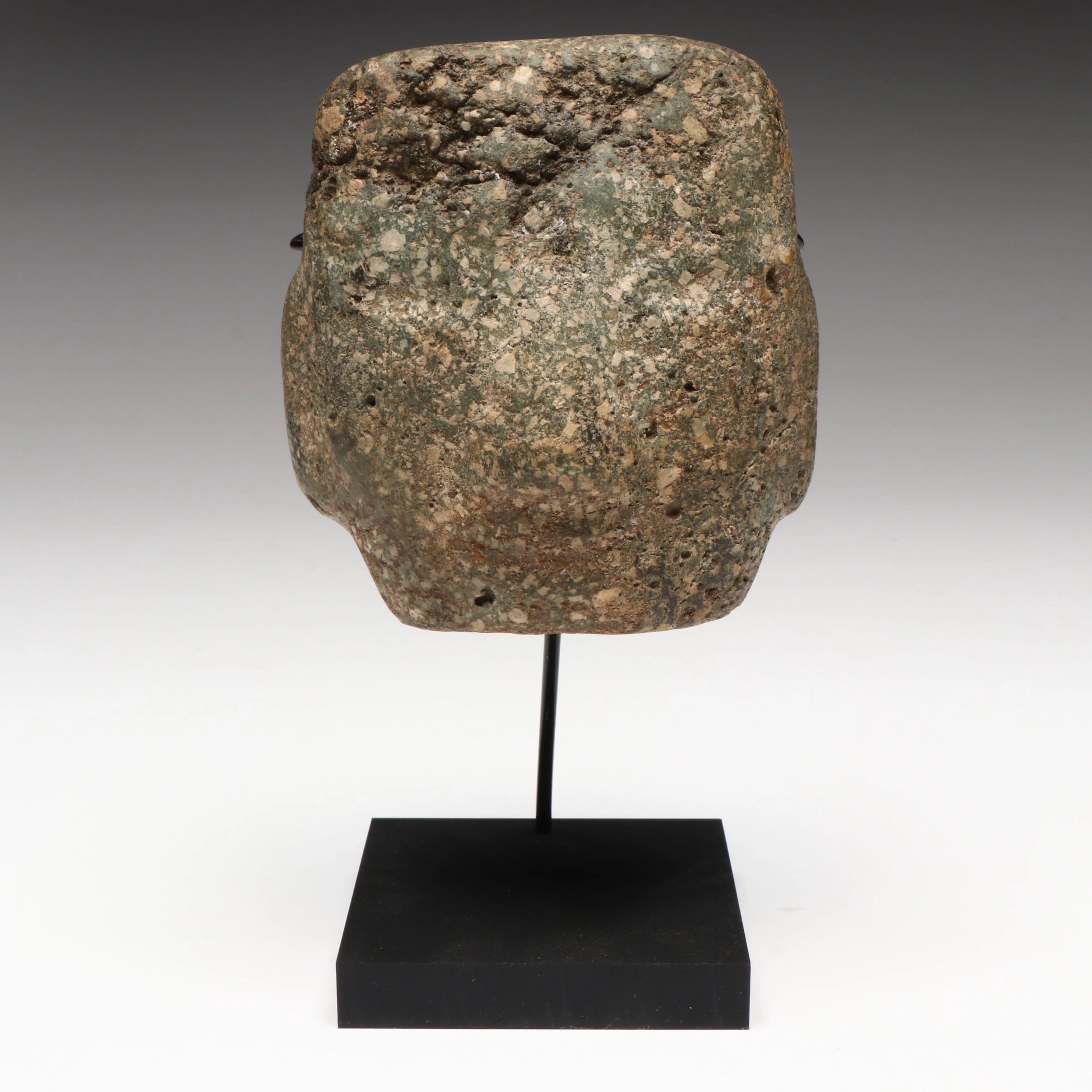 Pre-Columbian Mezcala Greenstone Mask Figure, Circa 100 BCE–250 CE