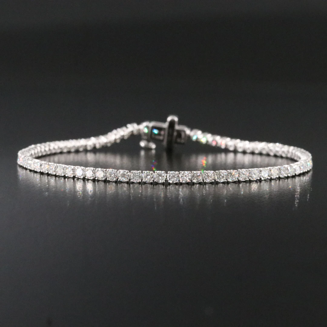 14K 2.85 CTW Lab Grown Diamond Line Bracelet