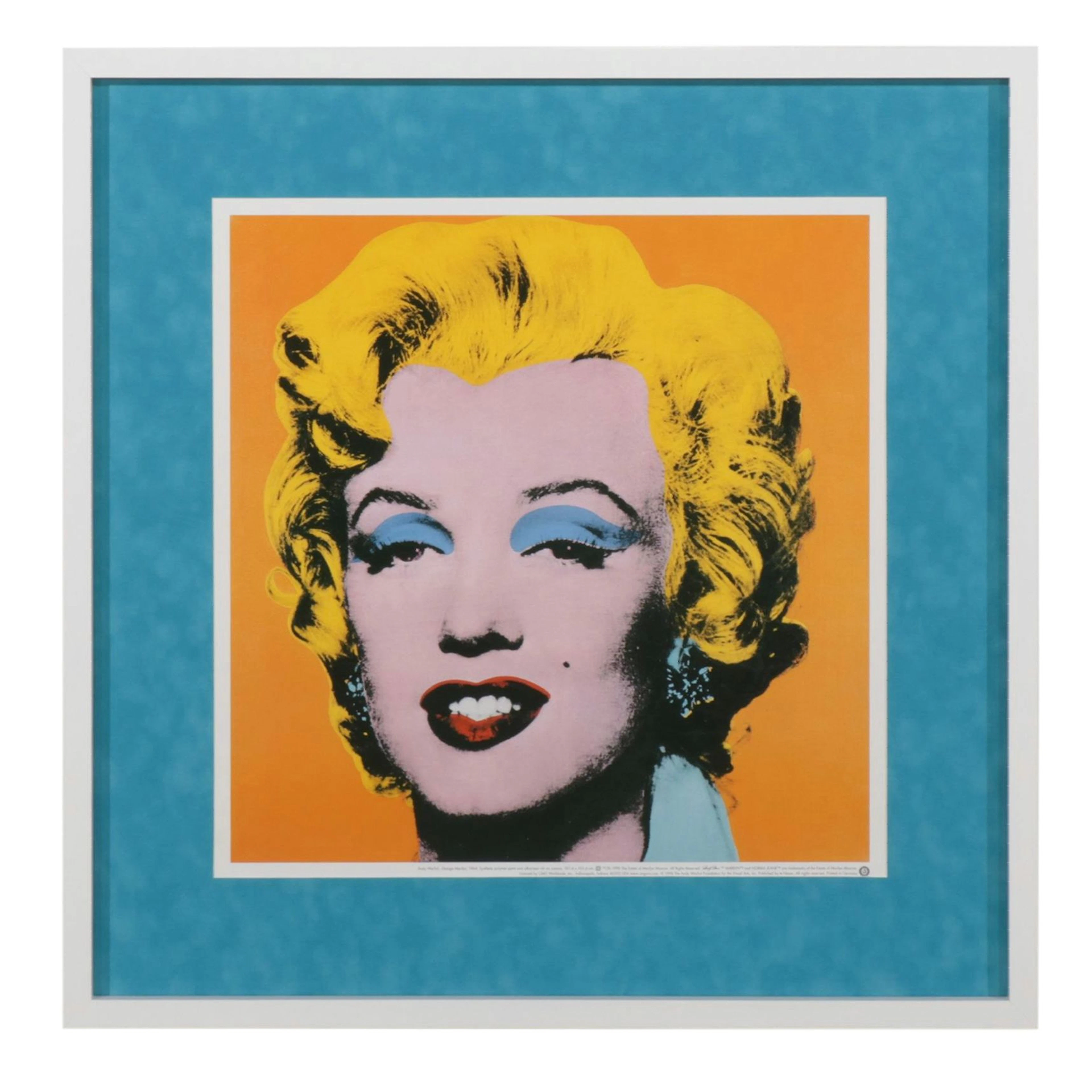 Offset Lithograph After Andy Warhol "Orange Marilyn", 1998