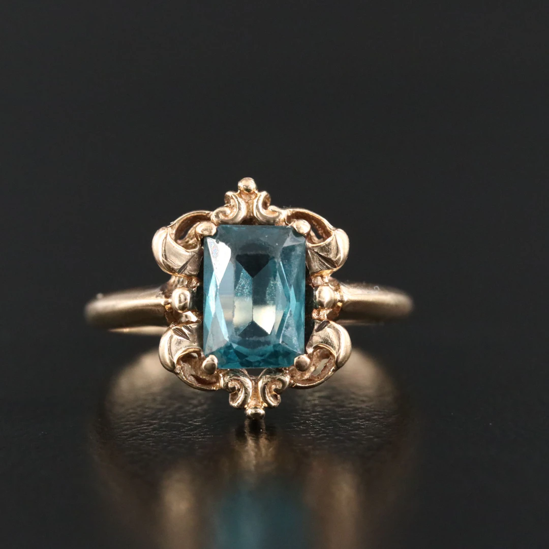 Vintage 10K Spinel Ring