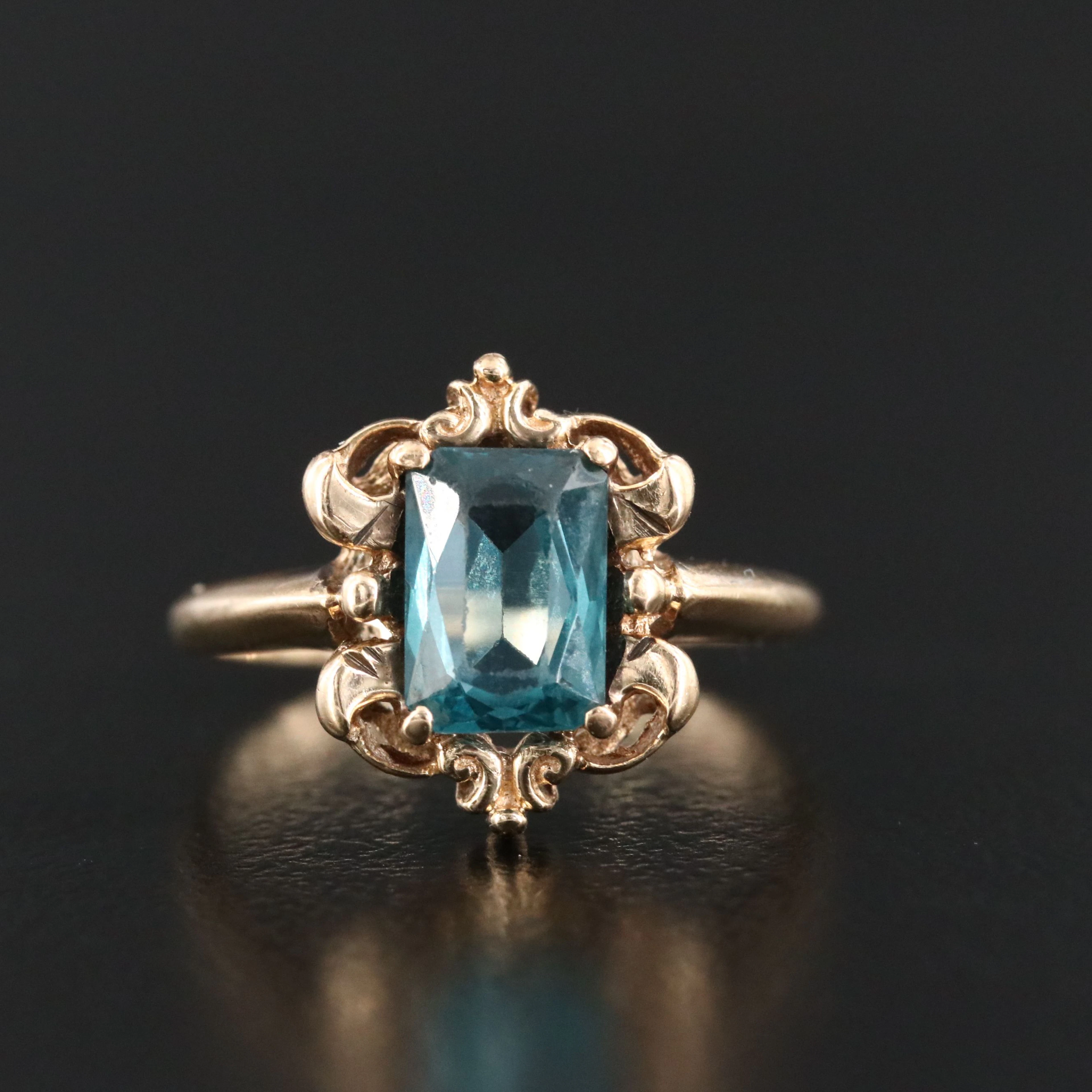 Vintage 10K Spinel Ring
