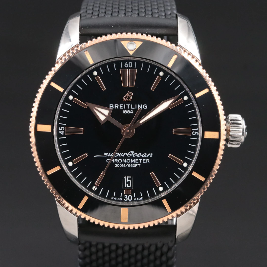 Breitling Super Ocean Heritage B20 44 18K Rose Gold Steel Automatic Watch