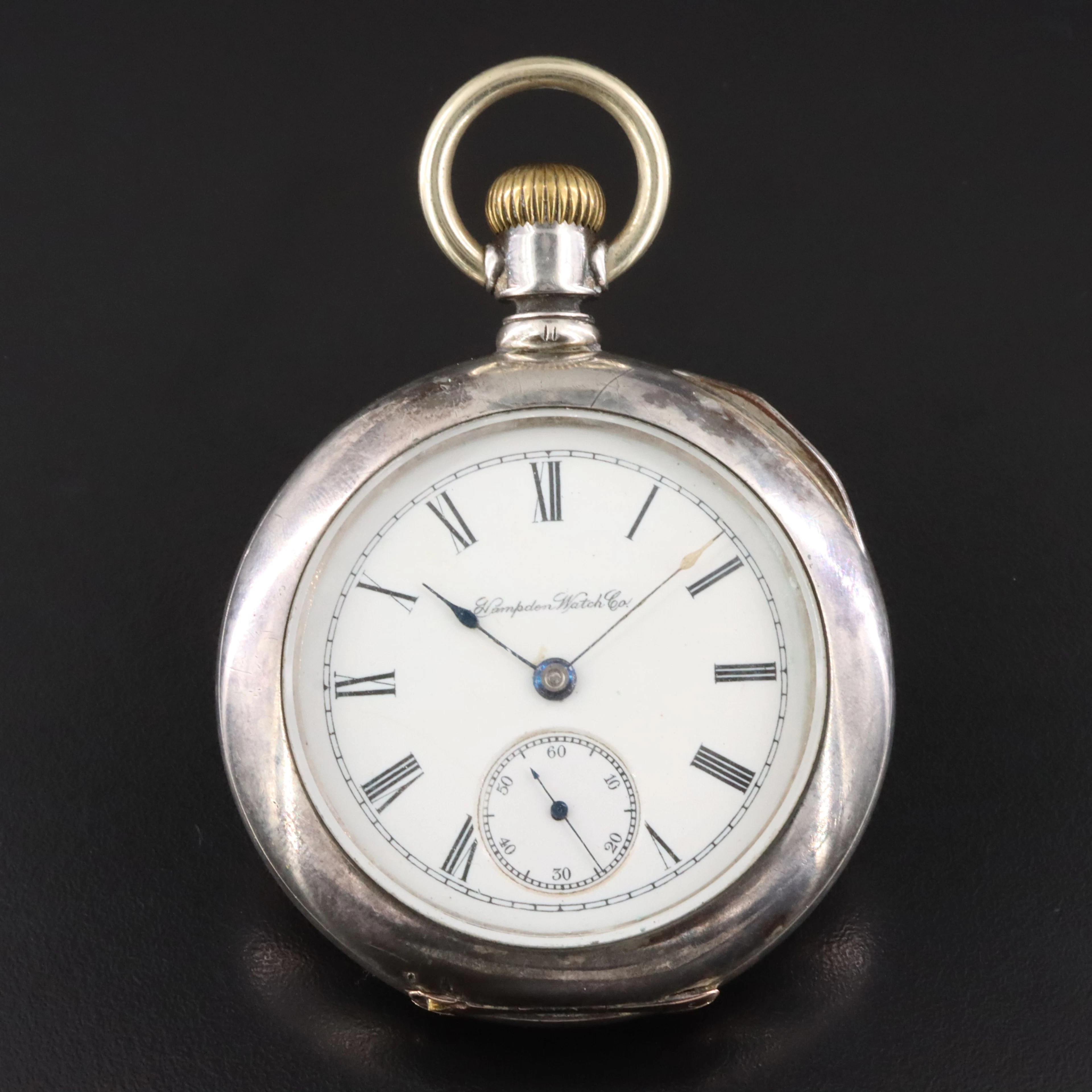 Hampden Watch Co. Coin Silver Pocket Watch c.1895