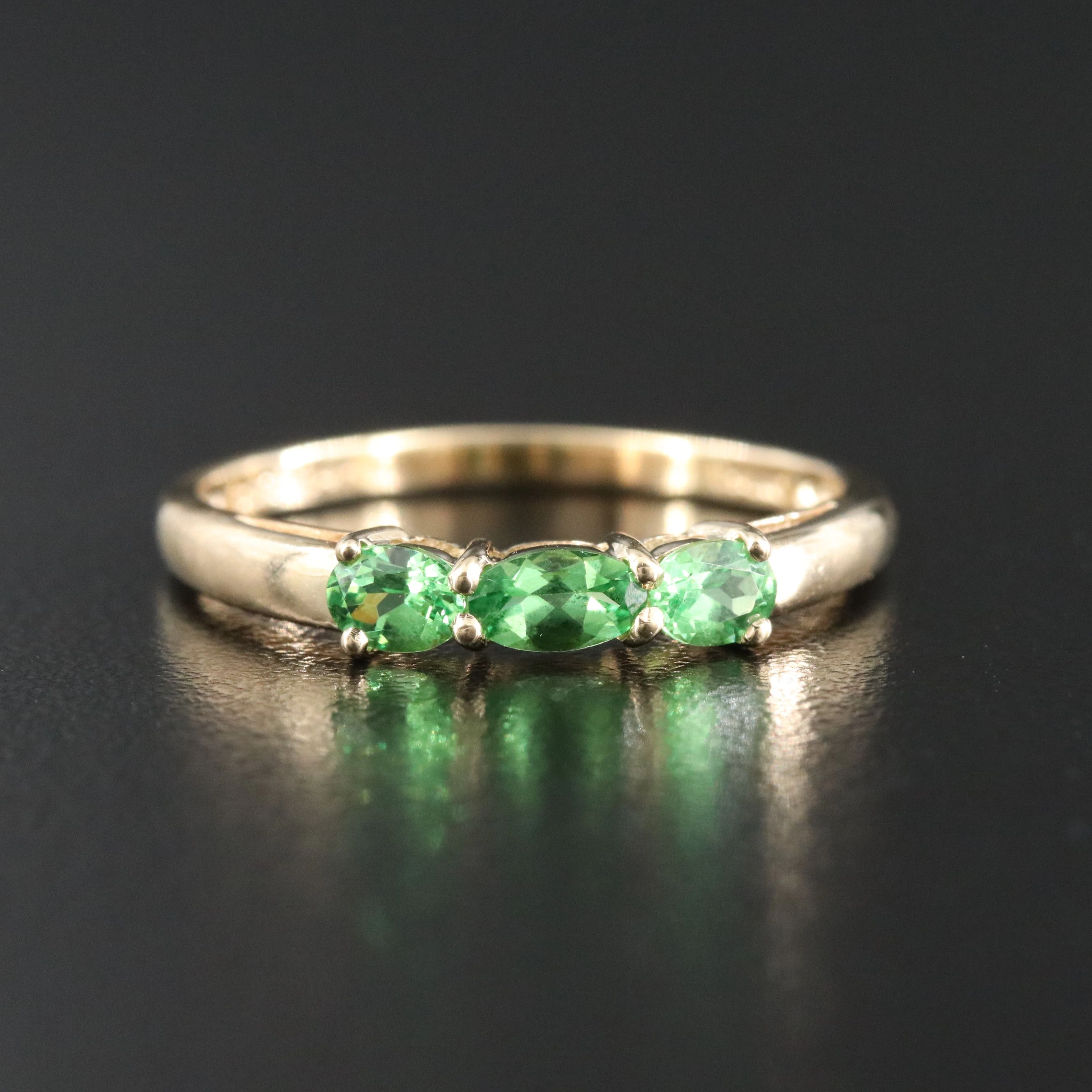 14K Tsavorite Ring