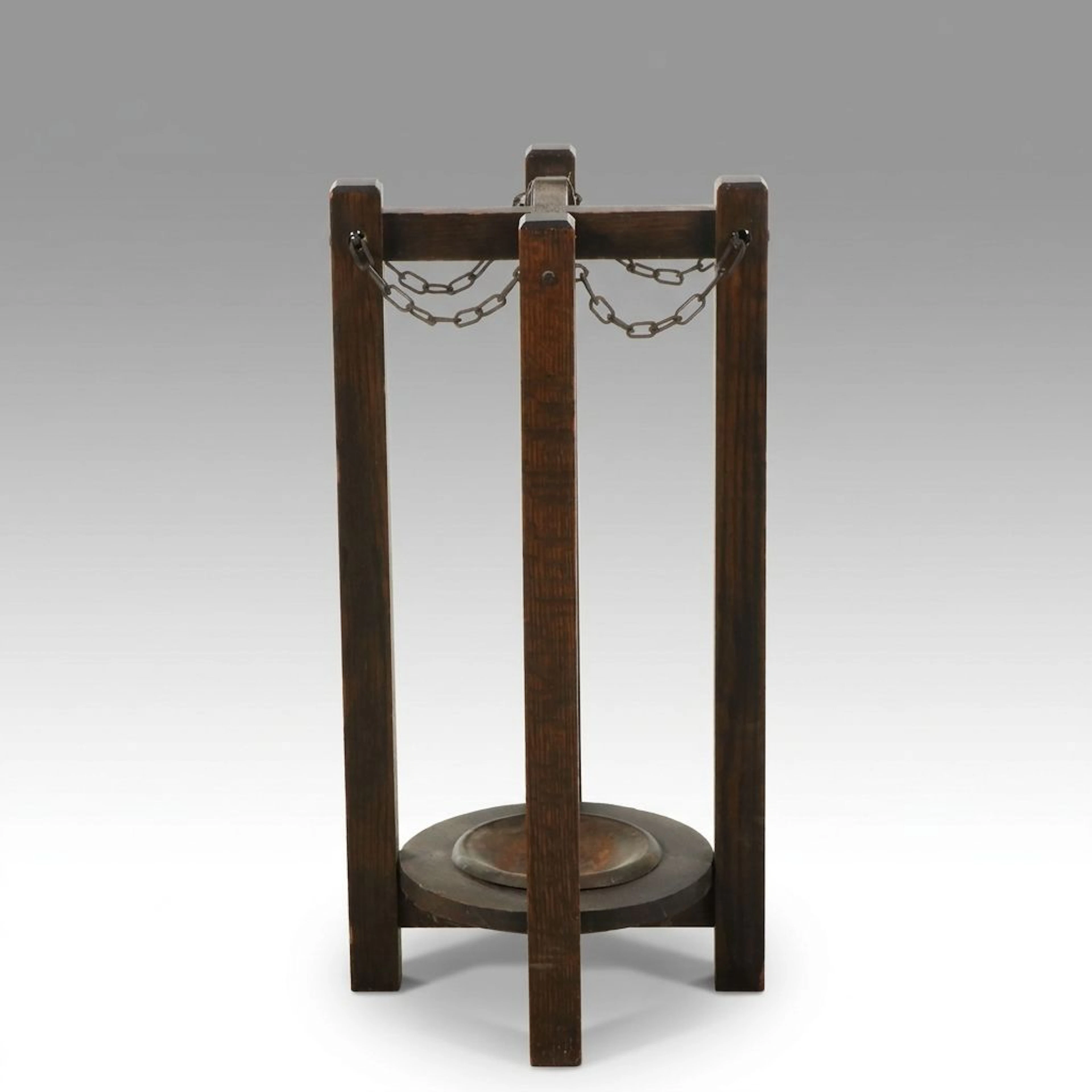 Arts & Crafts Oak Umbrella Stand, Early 20th Century
