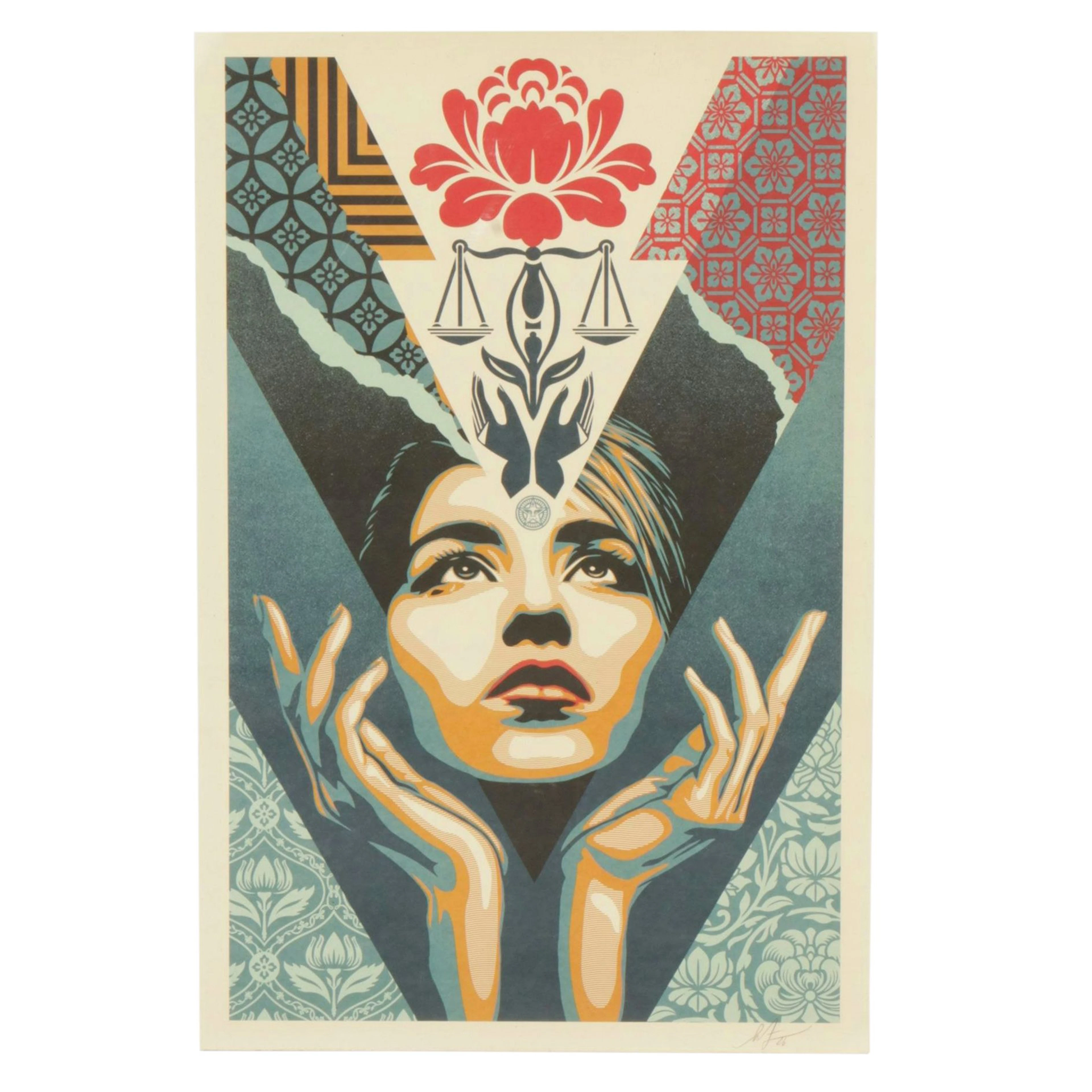 Shepard Fairey Offset Print "Uplift Justice," 2026