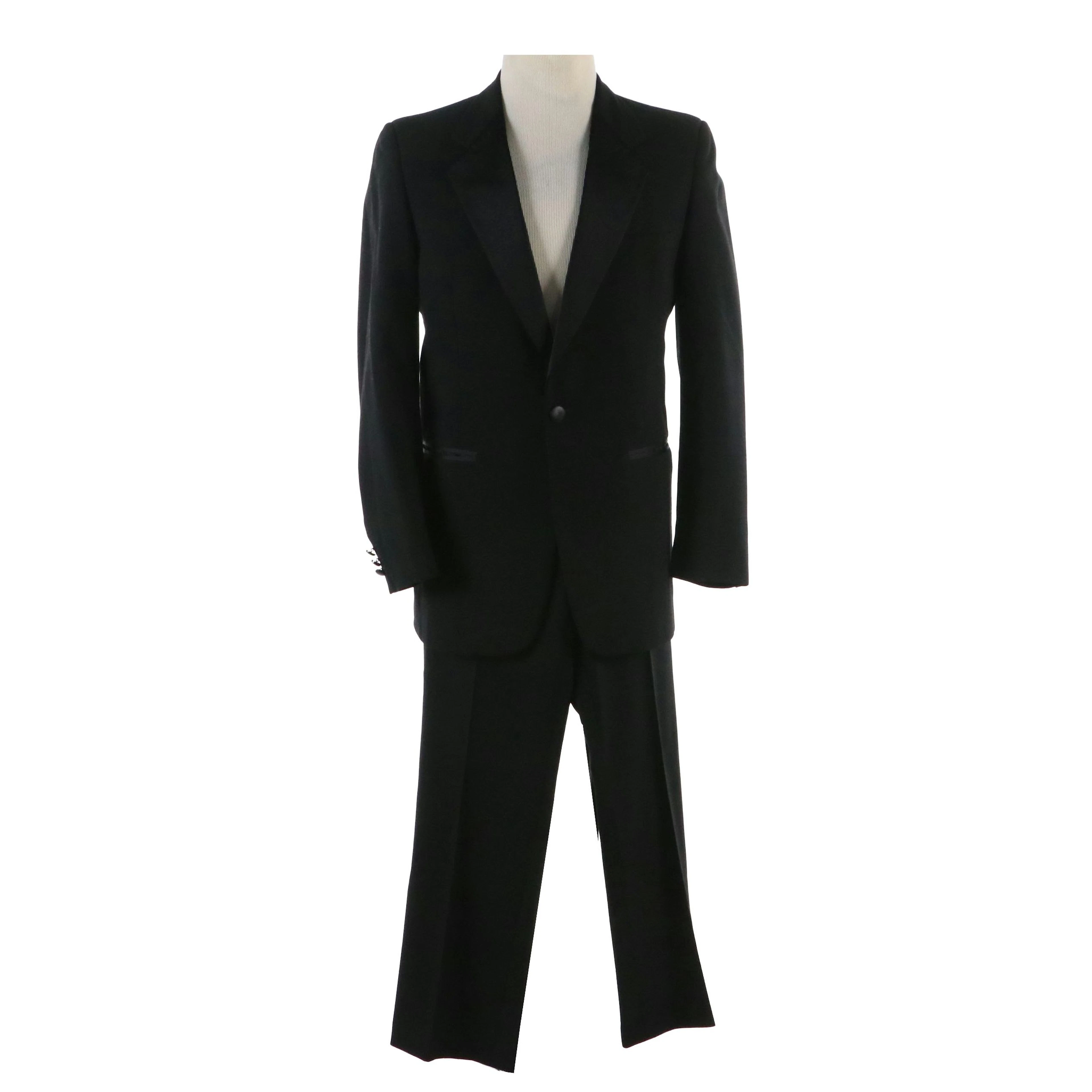Men's Givenchy Bespoke Tuxedo in Wool with Satin Trim, Vintage