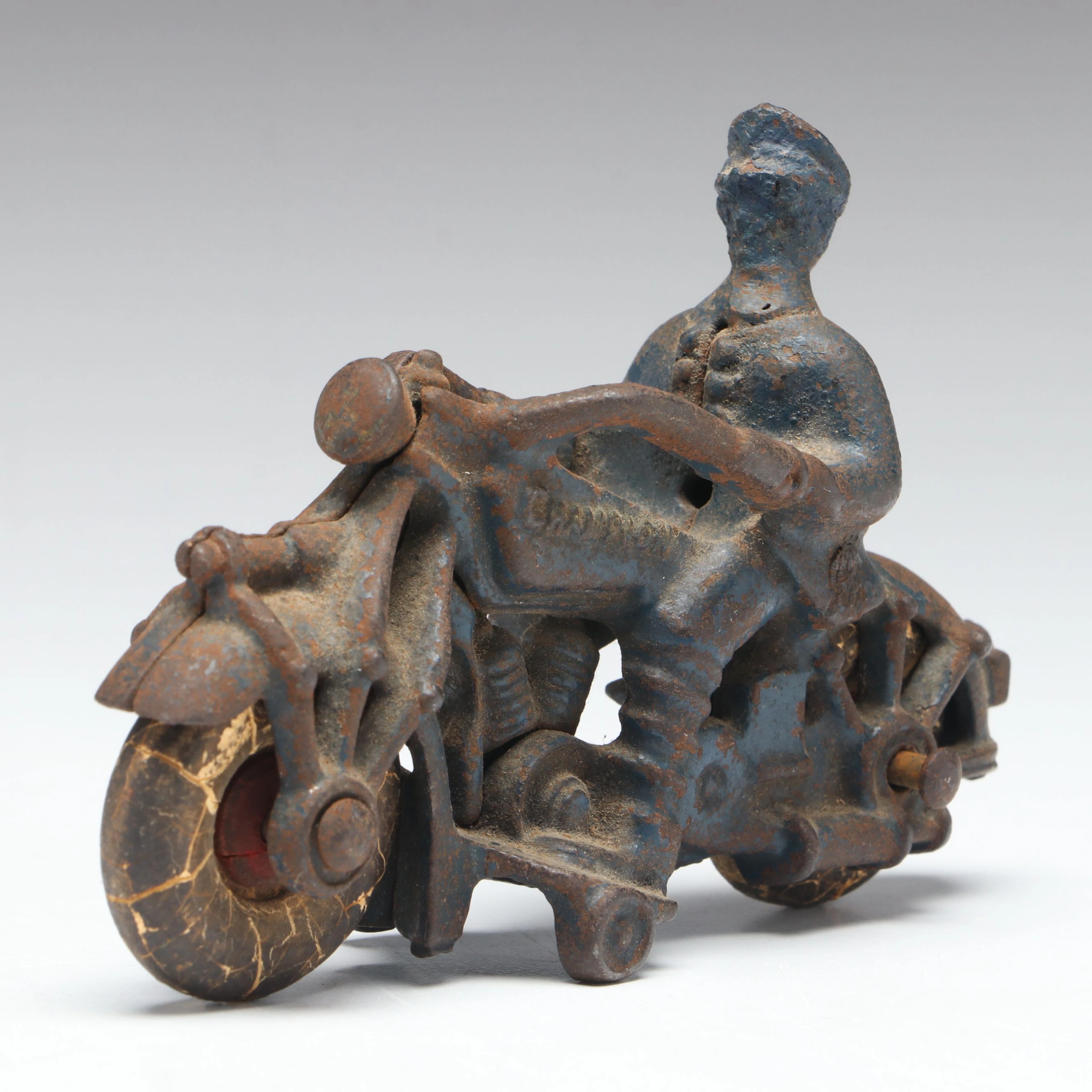 Hubley Cast Iron Champion Motorcycle, 1930s
