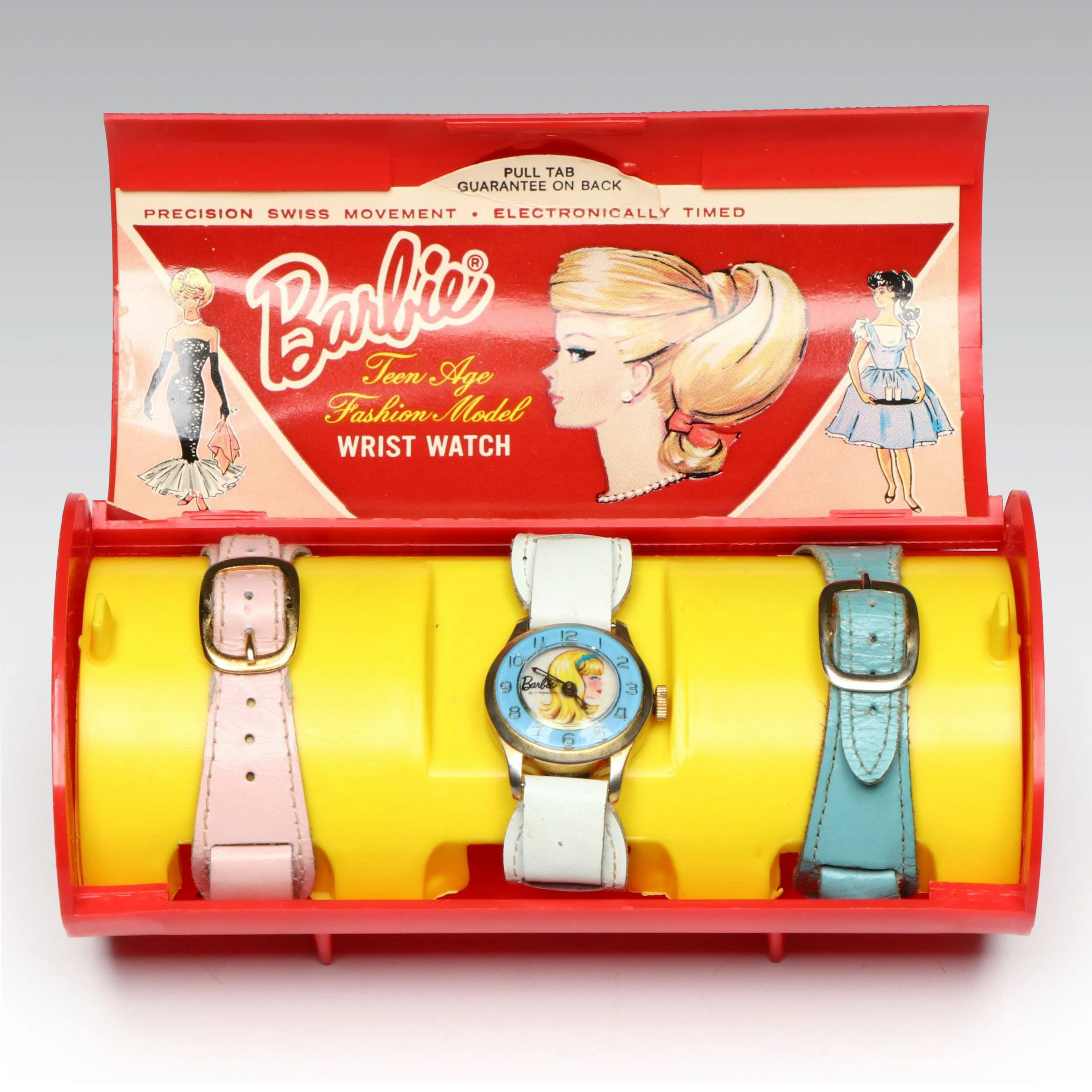 Barbie Teenage Fashion Model Wrist Watch and Straps in Case, ca. 1971