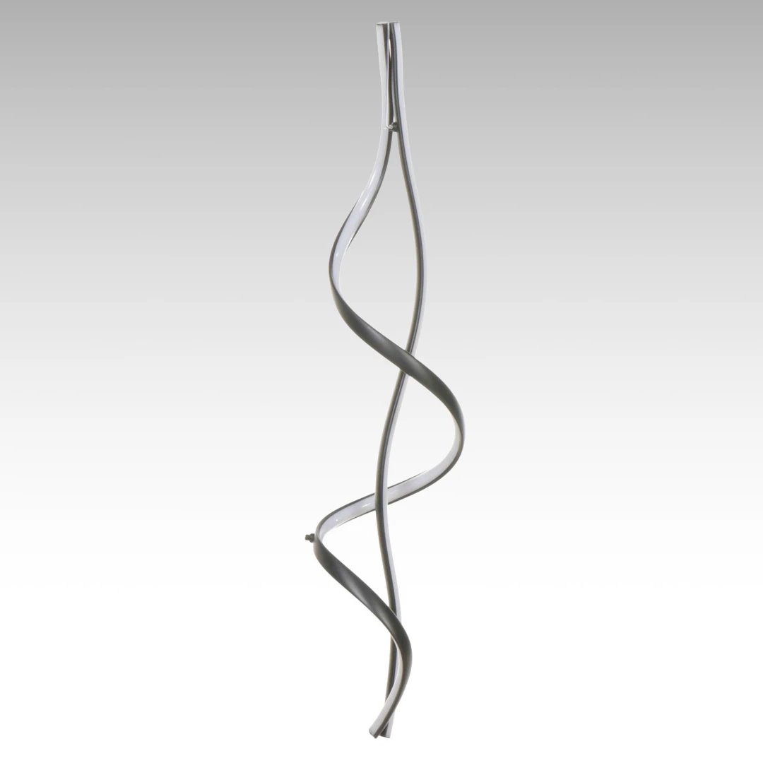 Spiral LED Linear Pendant Light, 21st Century