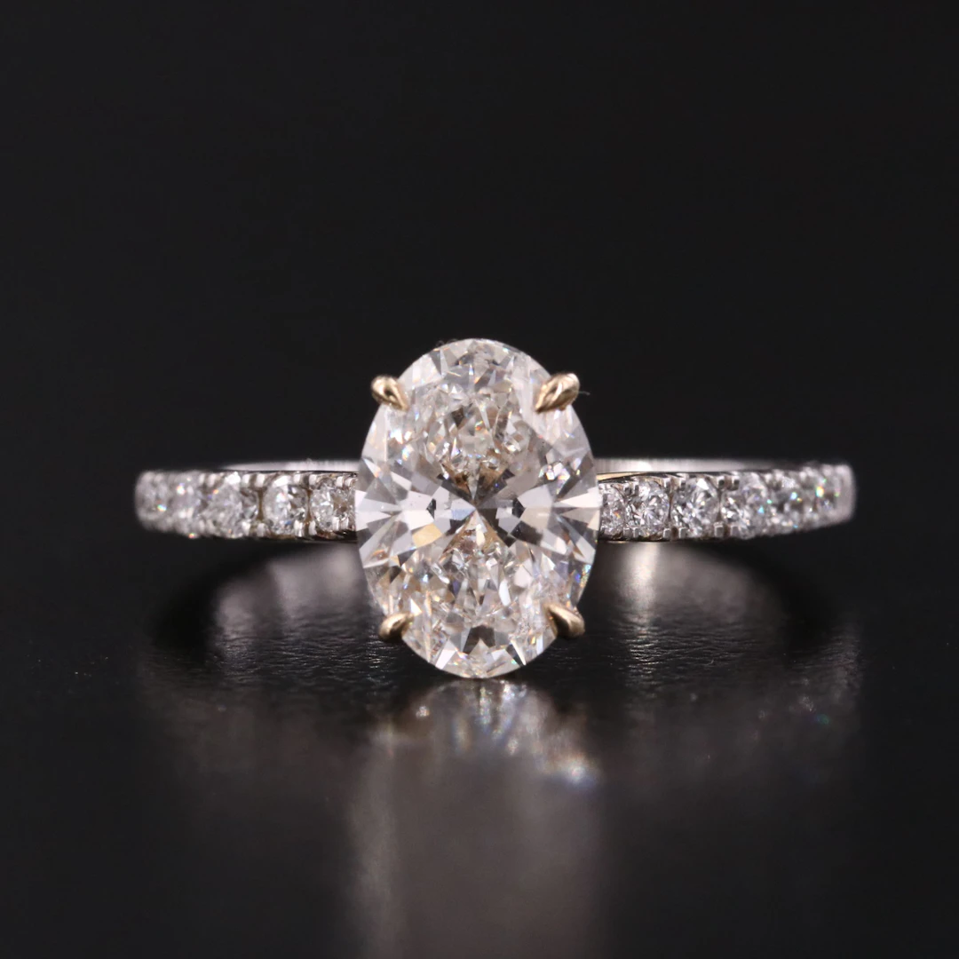 14K Two-Tone 2.00 CTW Lab Grown Diamond Ring with IGI Report