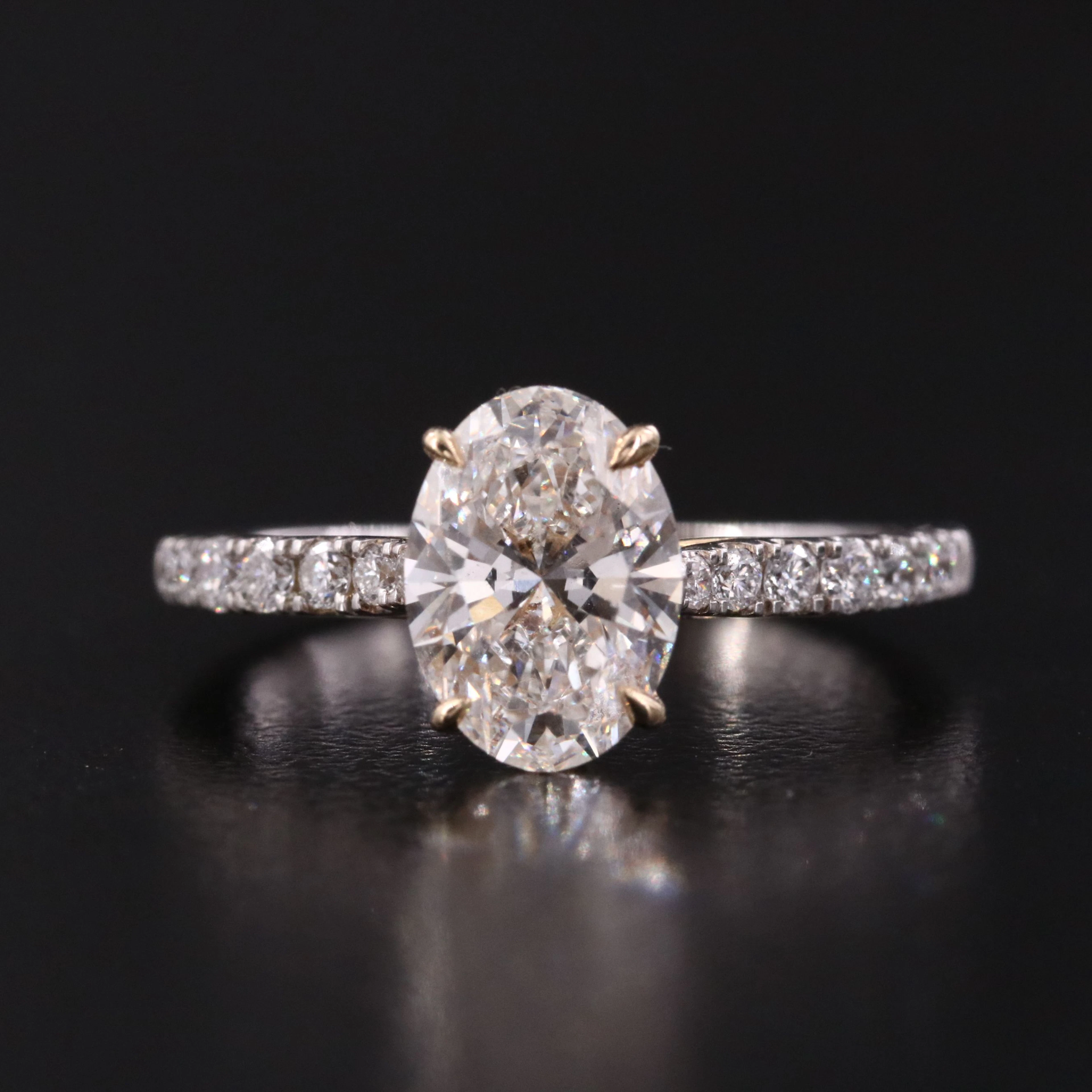 14K Two-Tone 2.00 CTW Lab Grown Diamond Ring with IGI Report
